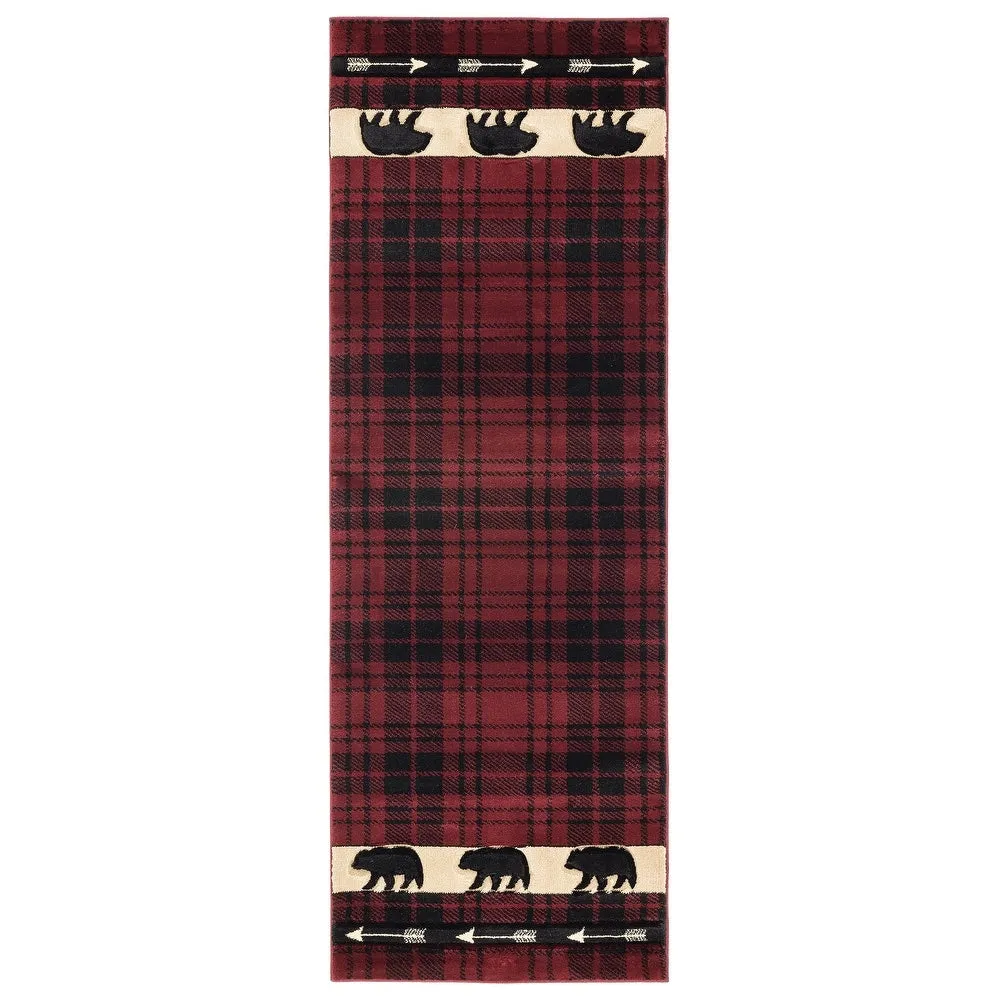 Westfield Home Graham Bear Mountain Hand-Carved Area Rug