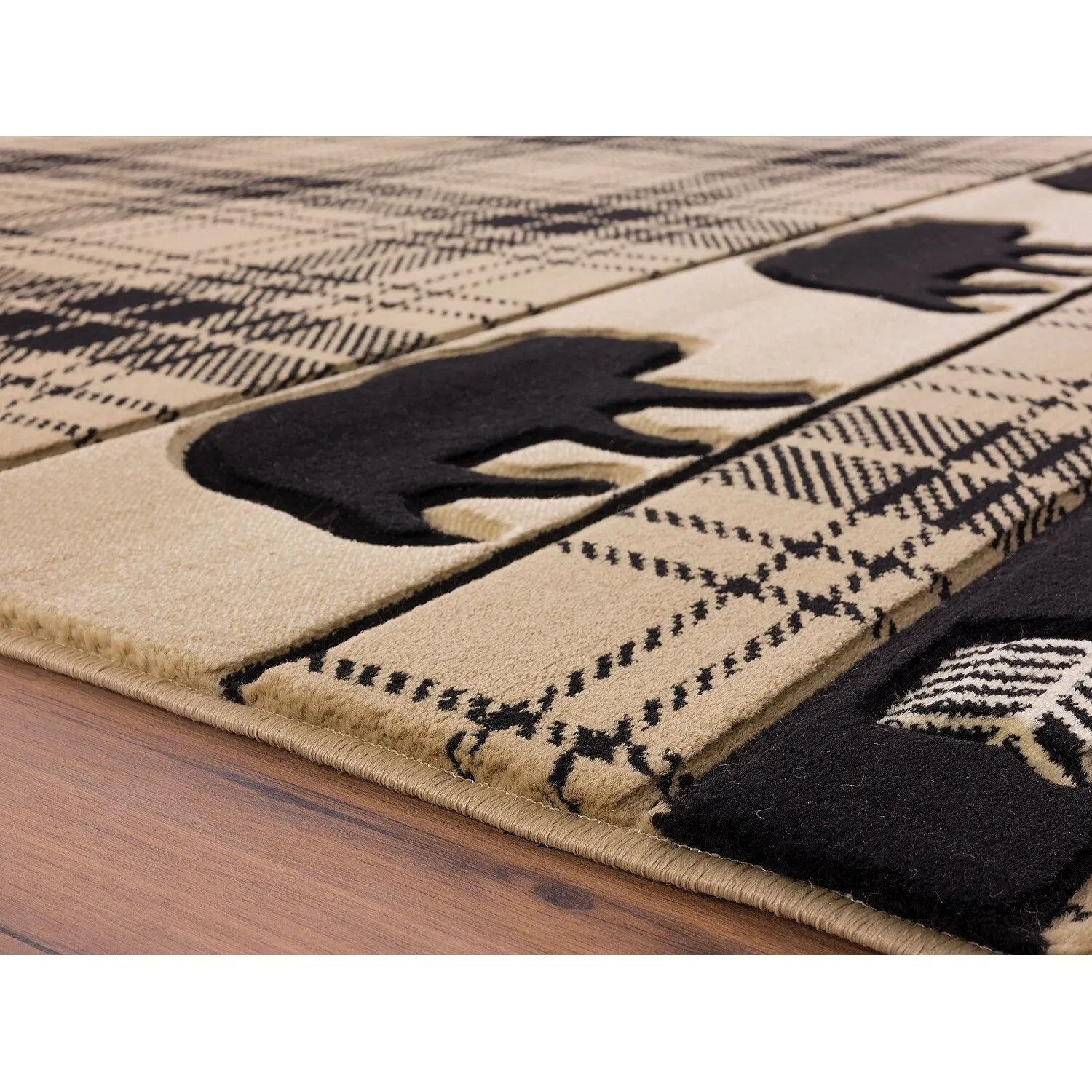 Westfield Home Graham Bear Mountain Hand-Carved Area Rug