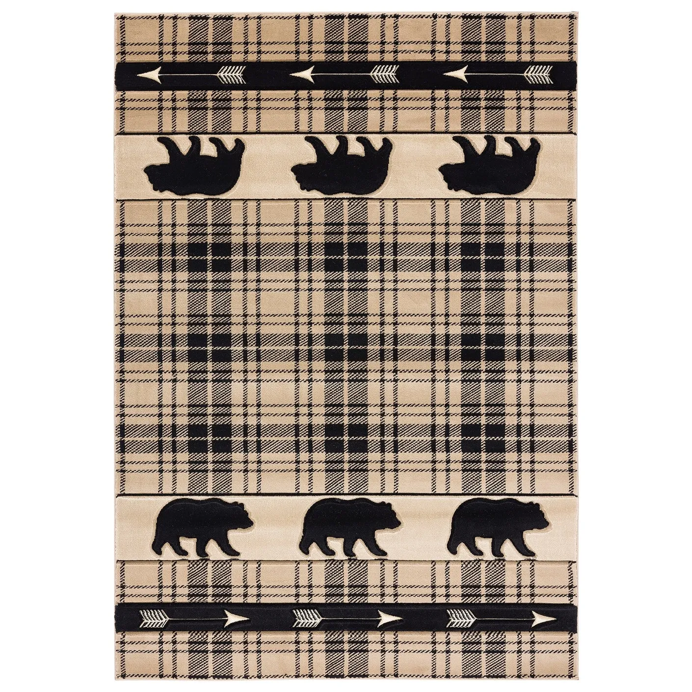 Westfield Home Graham Bear Mountain Hand-Carved Area Rug