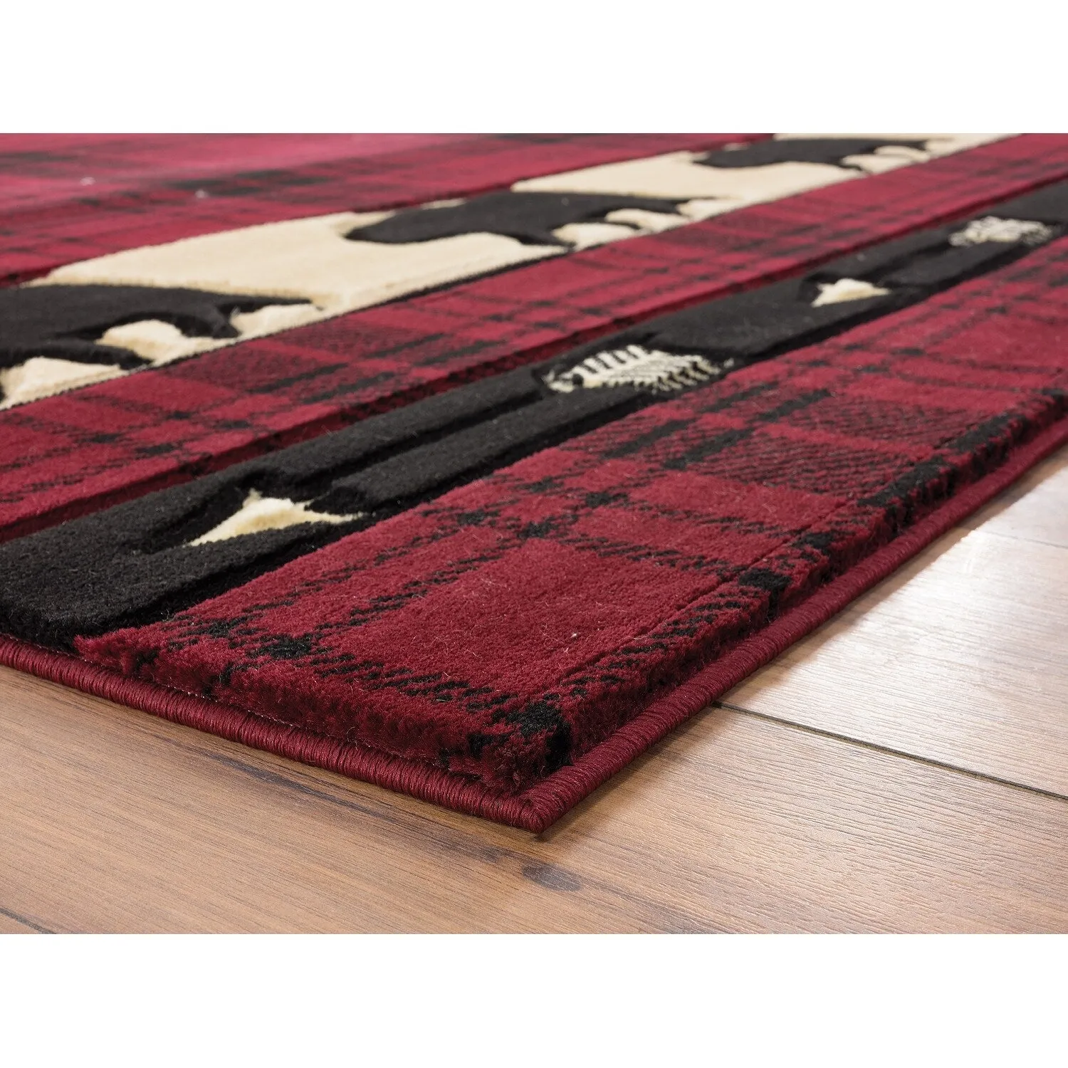 Westfield Home Graham Bear Mountain Hand-Carved Area Rug