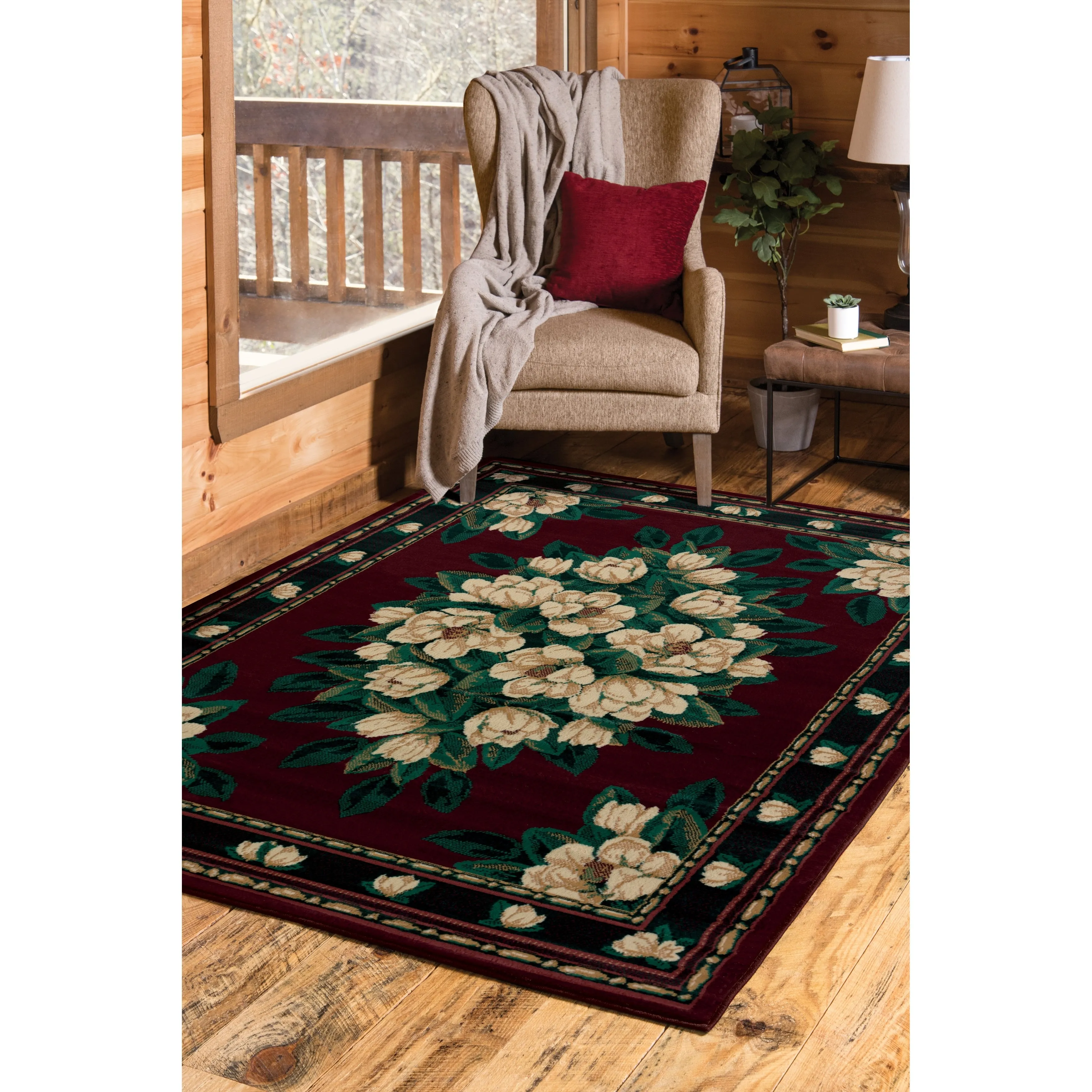 Westfield Home Ulubre Horatia Floral Area Rug