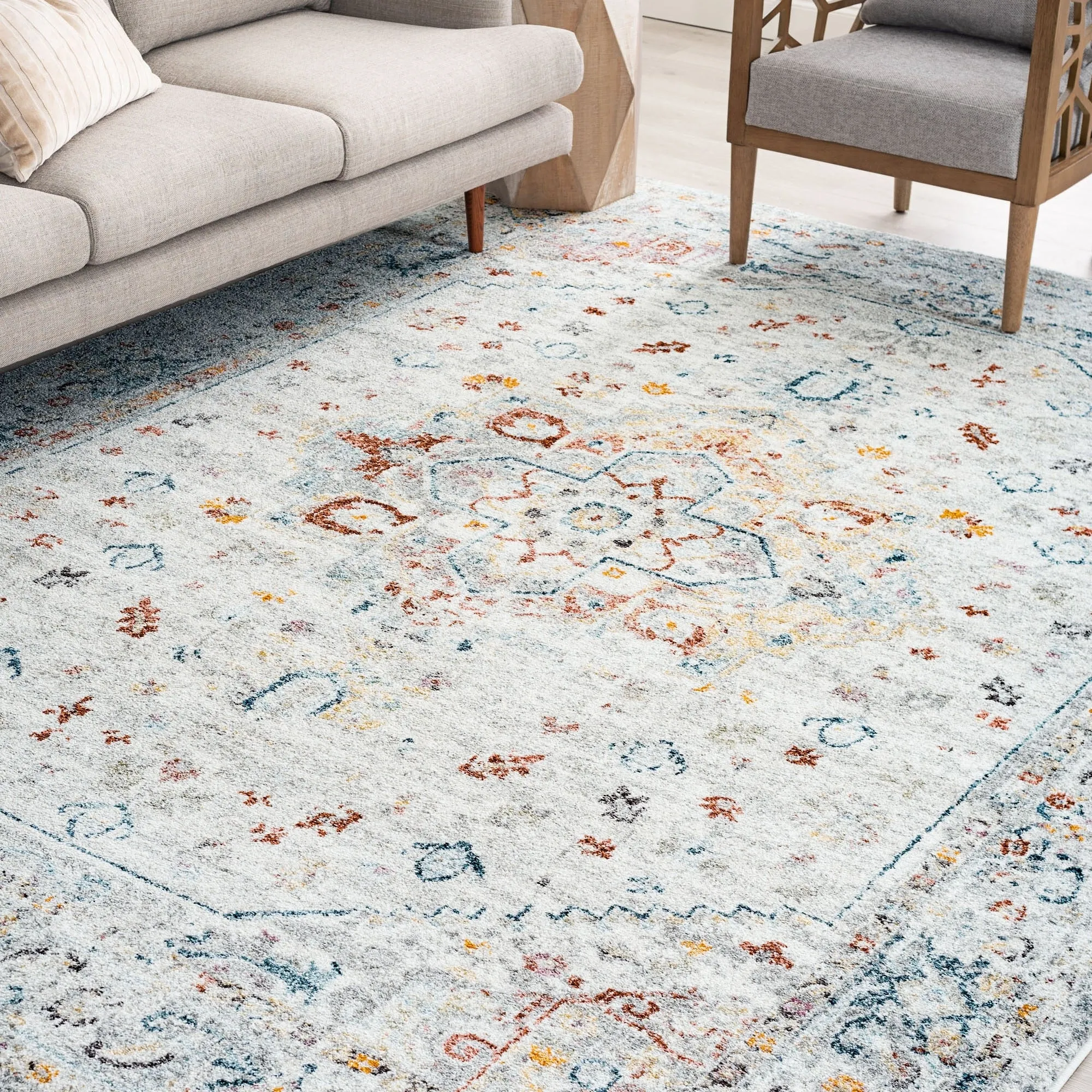Whitfield Vintage Medallion Indoor Area Rug