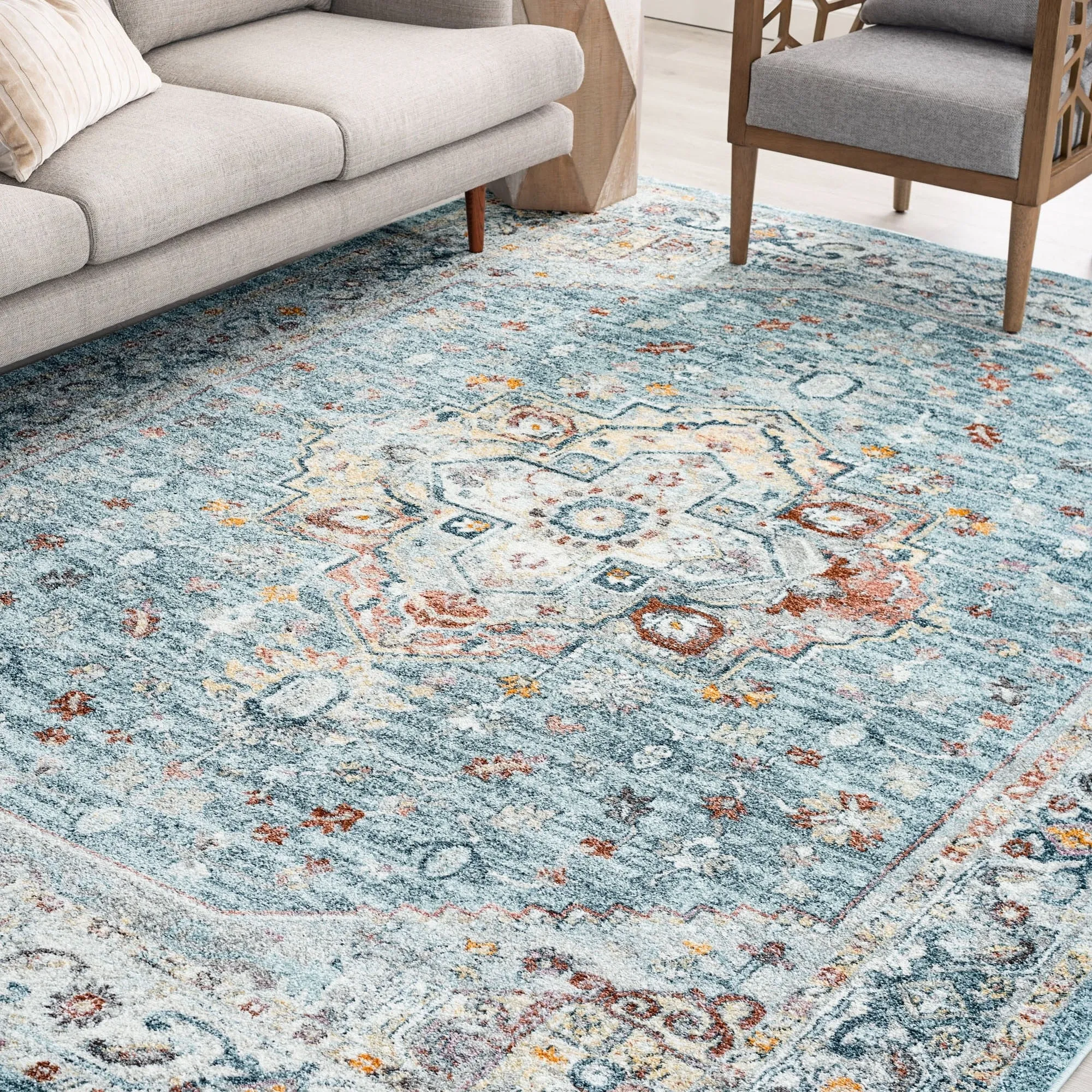 Whitfield Vintage Medallion Indoor Area Rug