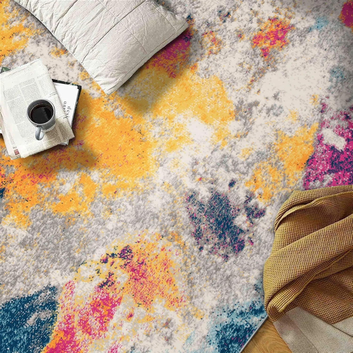World Rug Gallery Abstract Contemporary Area Rug
