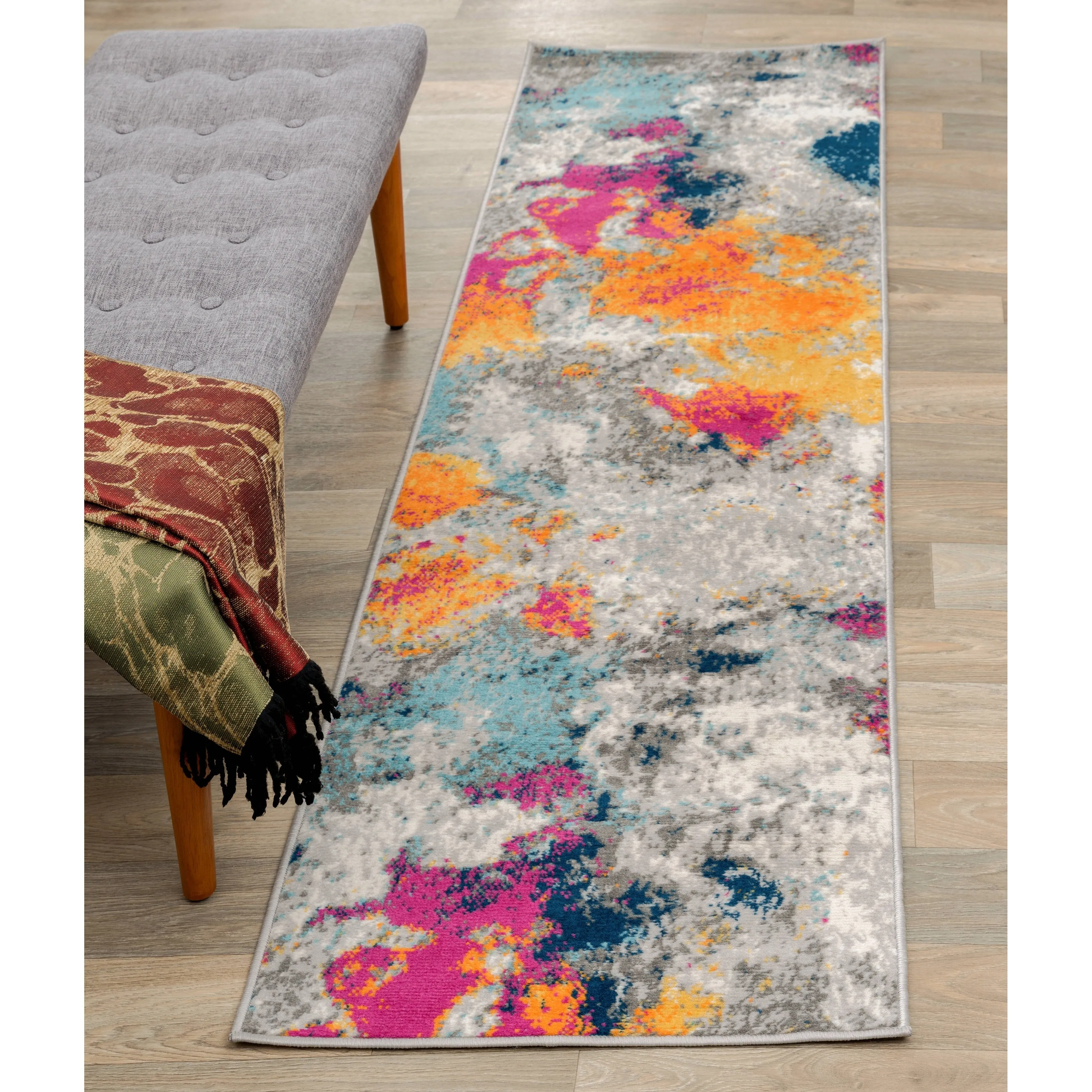World Rug Gallery Abstract Contemporary Area Rug