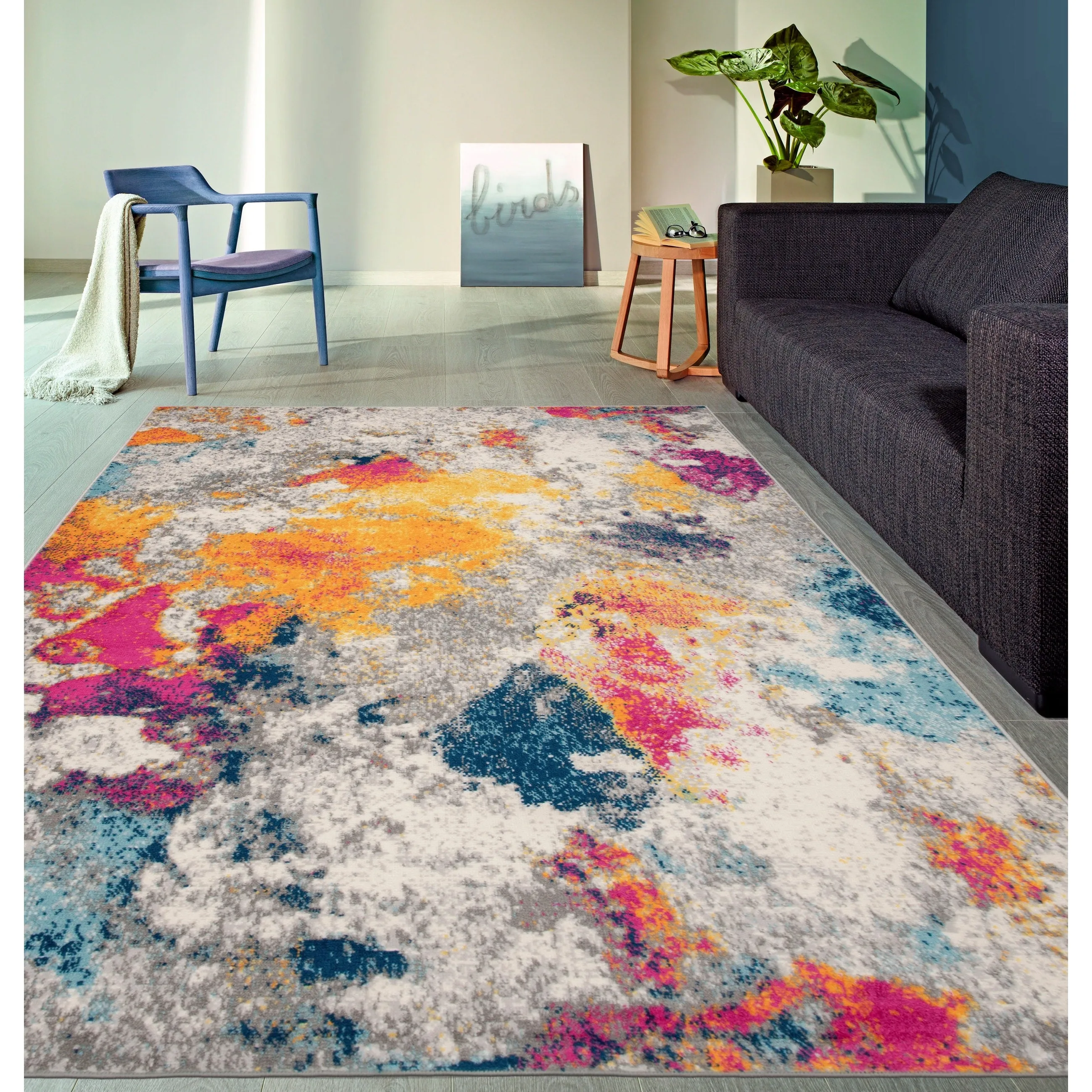 World Rug Gallery Abstract Contemporary Area Rug