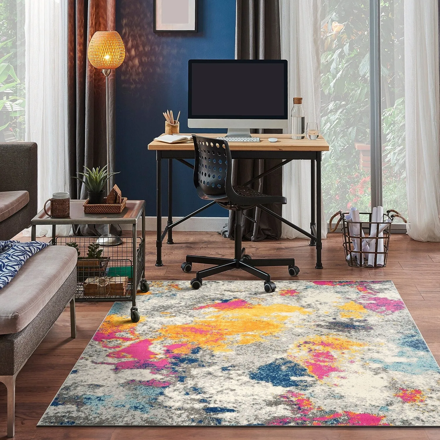 World Rug Gallery Abstract Contemporary Area Rug