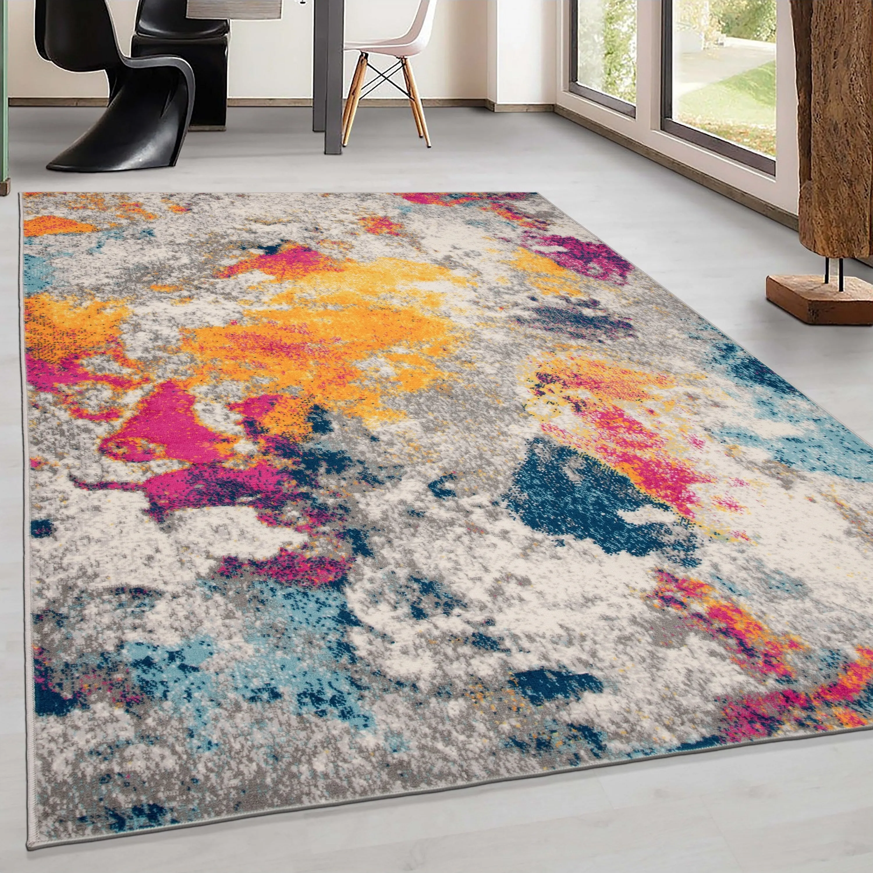 World Rug Gallery Abstract Contemporary Area Rug