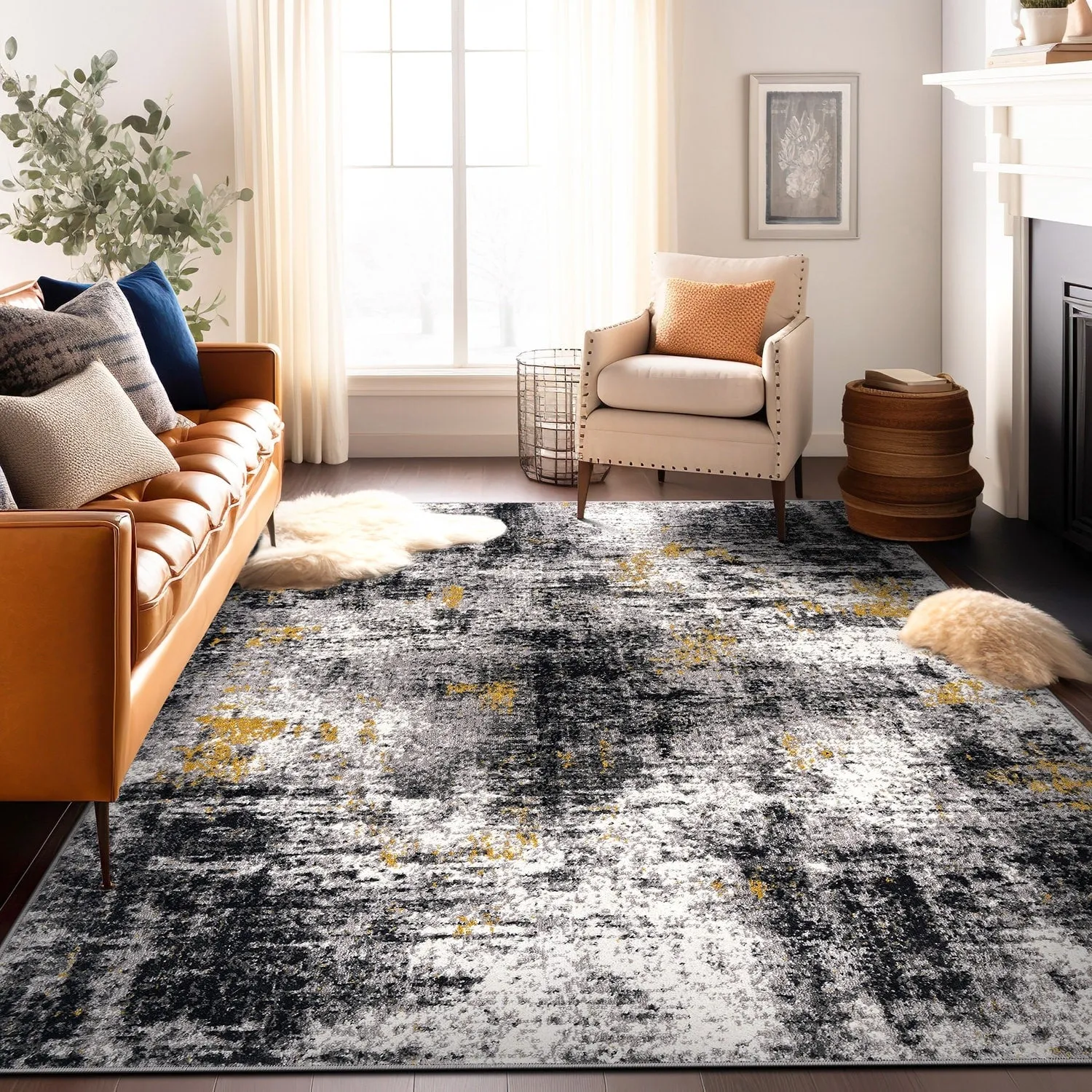 World Rug Gallery Adare Contemporary Abstract Area Rug