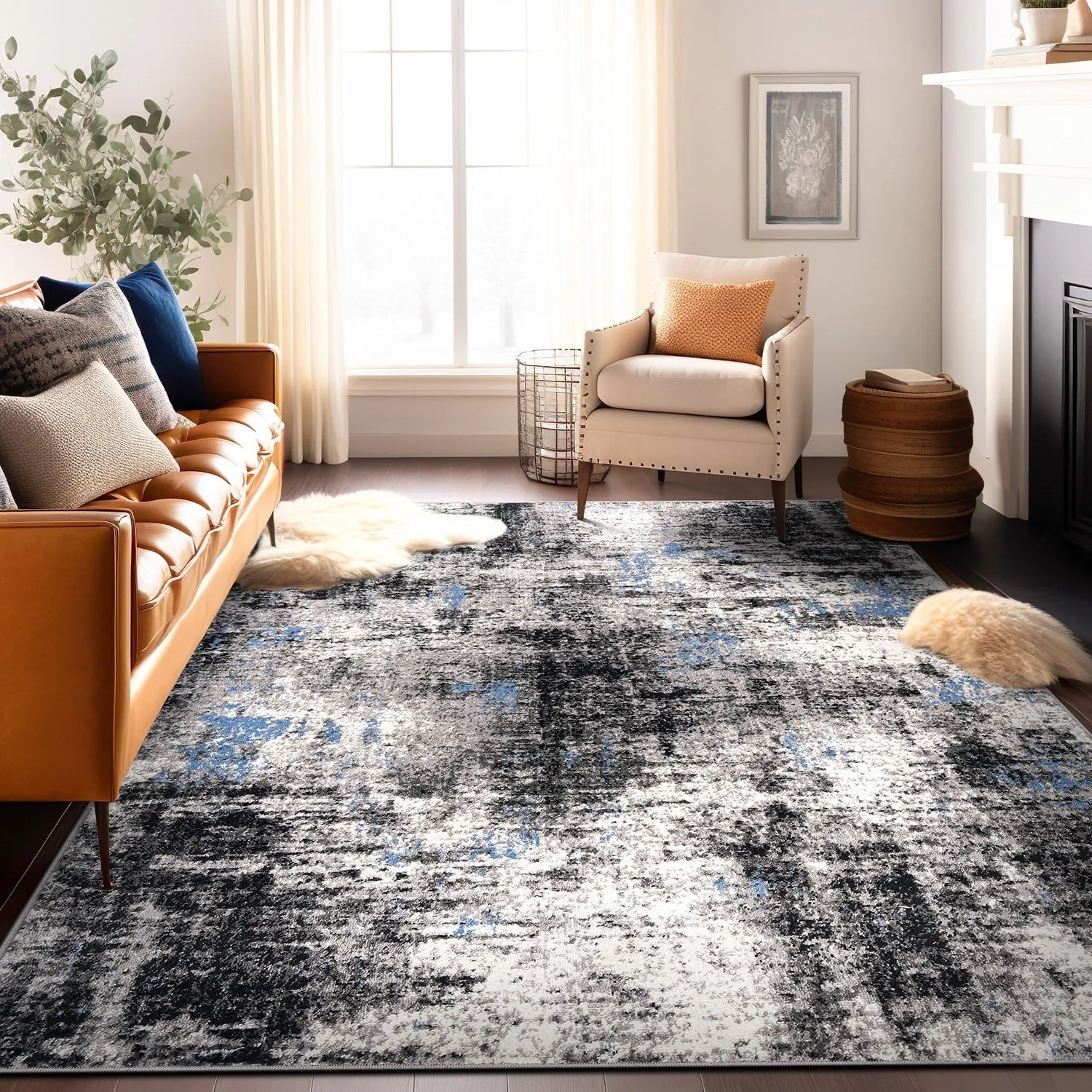 World Rug Gallery Adare Contemporary Abstract Area Rug