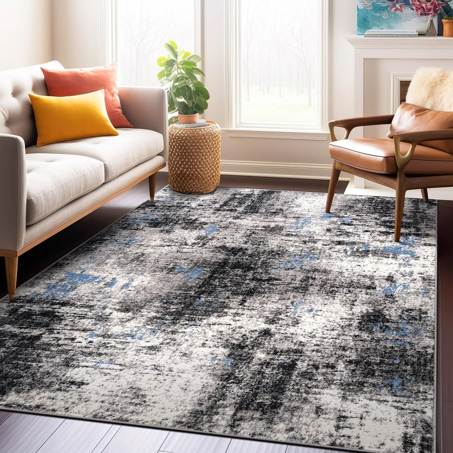 World Rug Gallery Adare Contemporary Abstract Area Rug