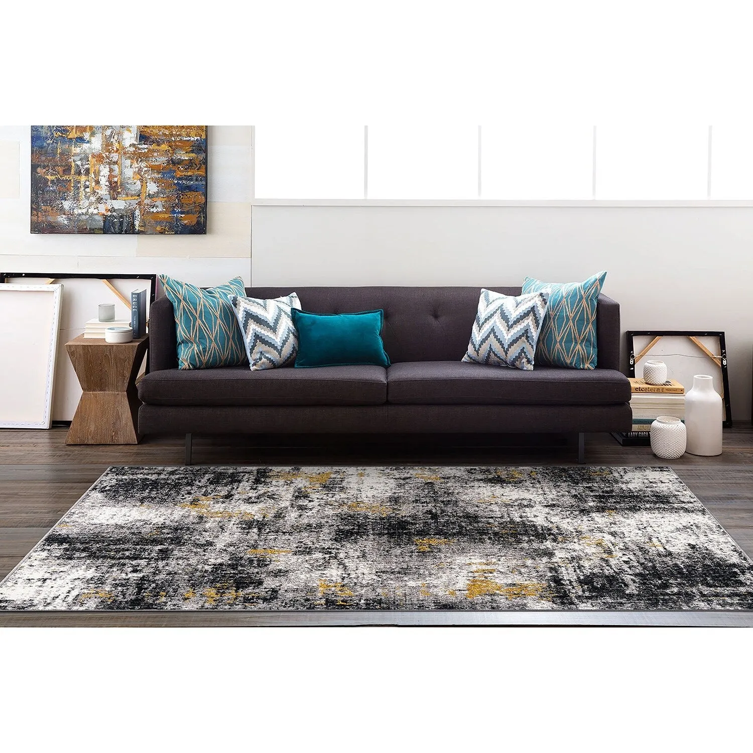 World Rug Gallery Adare Contemporary Abstract Area Rug