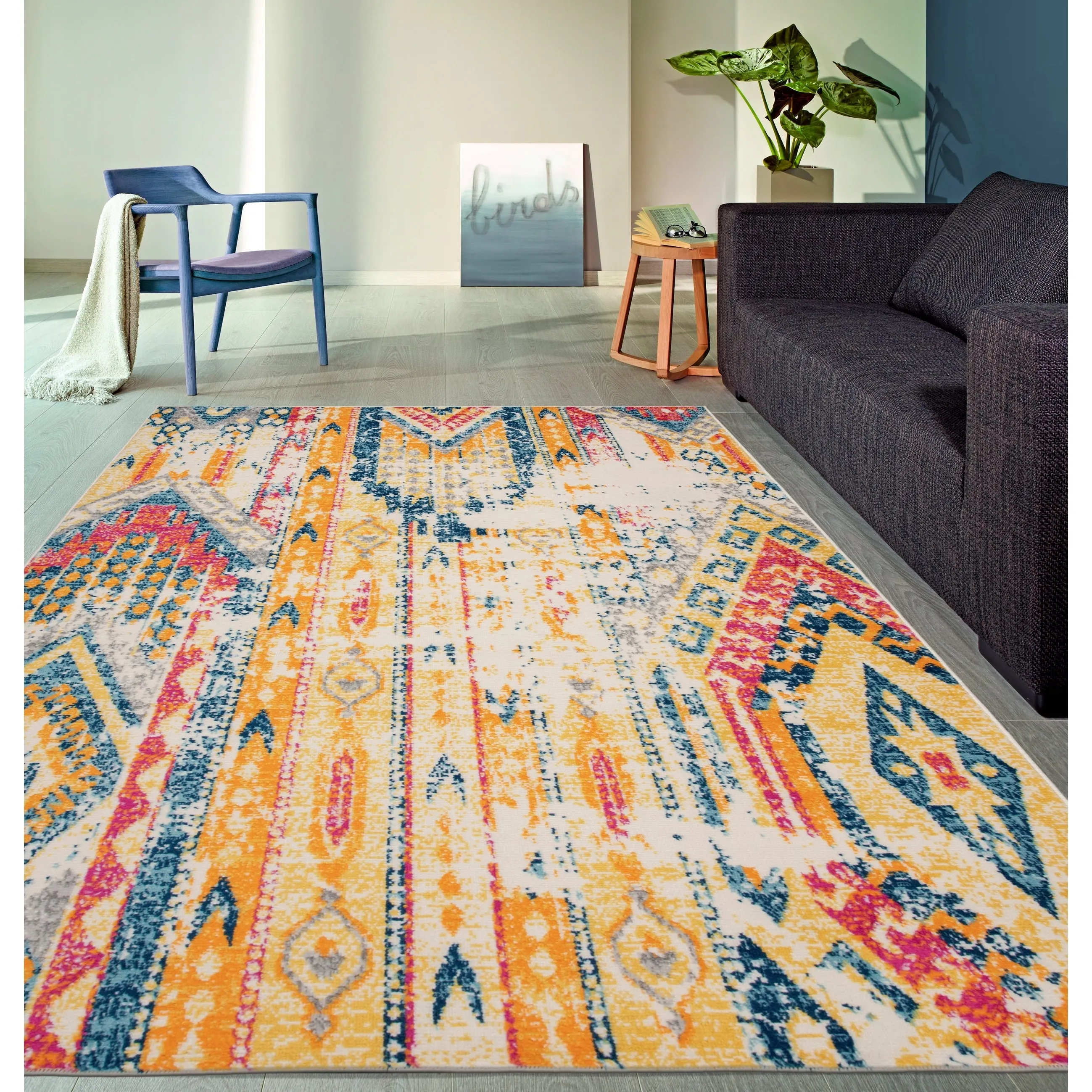 World Rug Gallery Bohemian Geometric Modern Area Rug