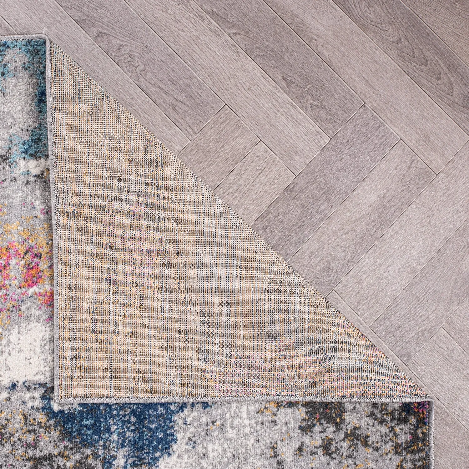 World Rug Gallery Contemporary Abstract Splashcolor Area Rug
