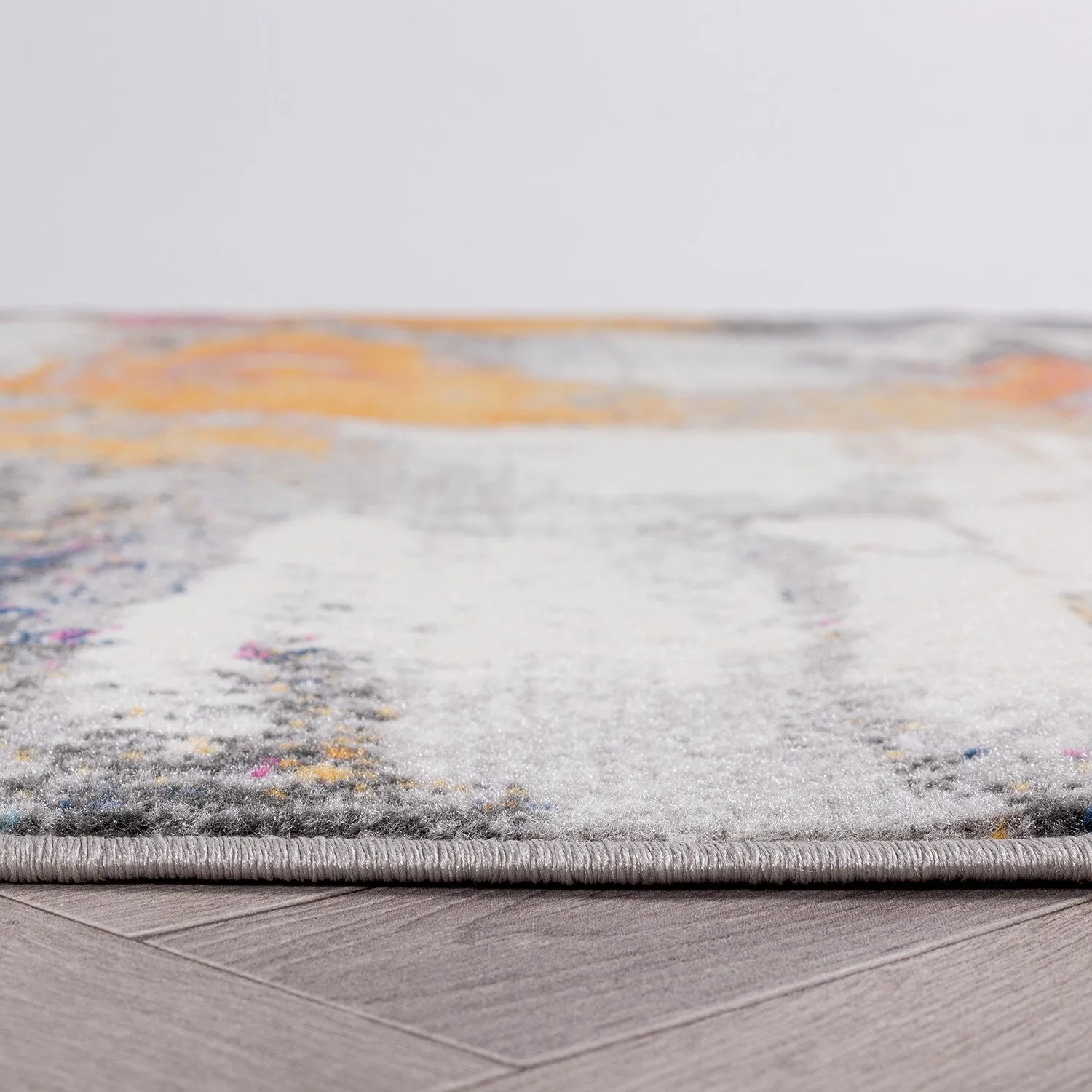 World Rug Gallery Contemporary Abstract Splashcolor Area Rug