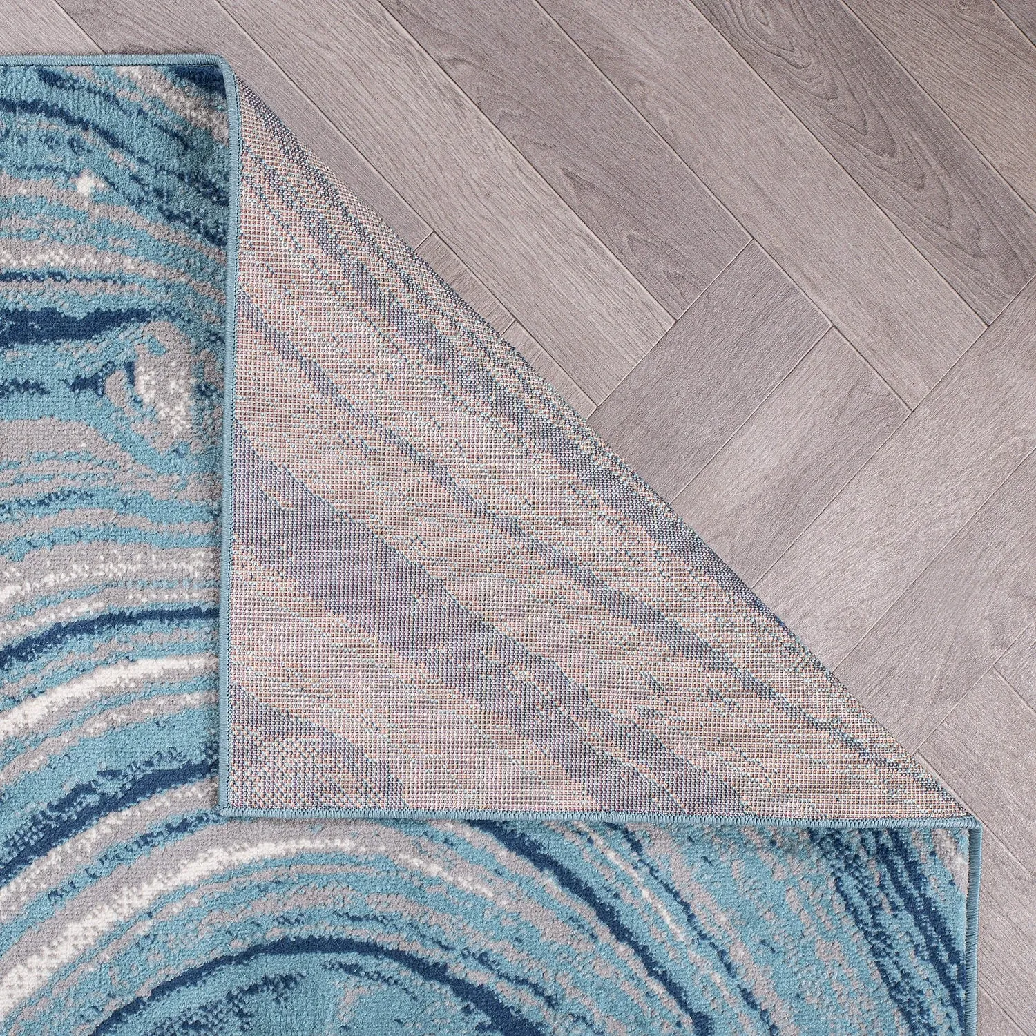 World Rug Gallery Contemporary Abstract Swirl Area Rug