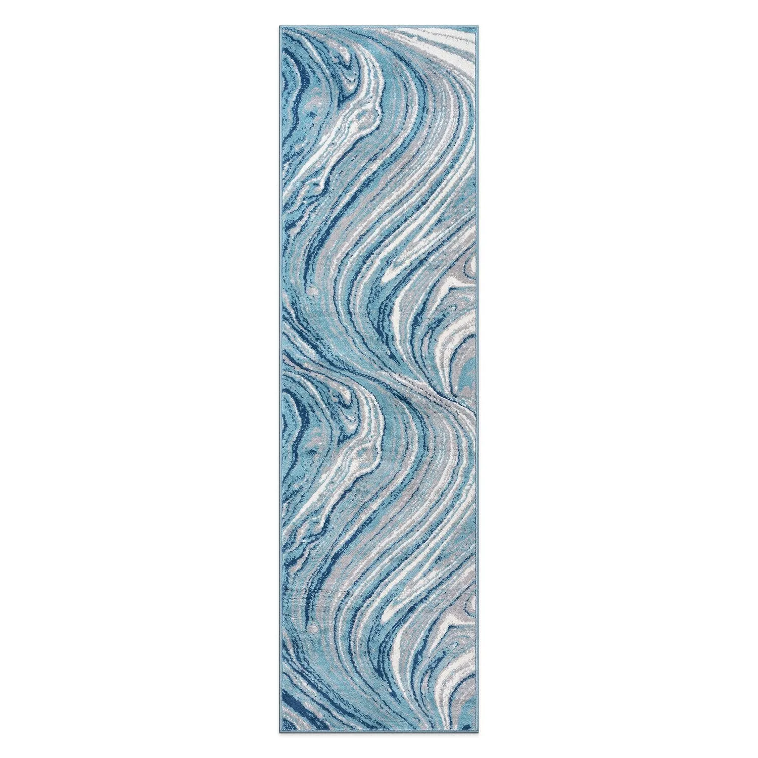 World Rug Gallery Contemporary Abstract Swirl Area Rug