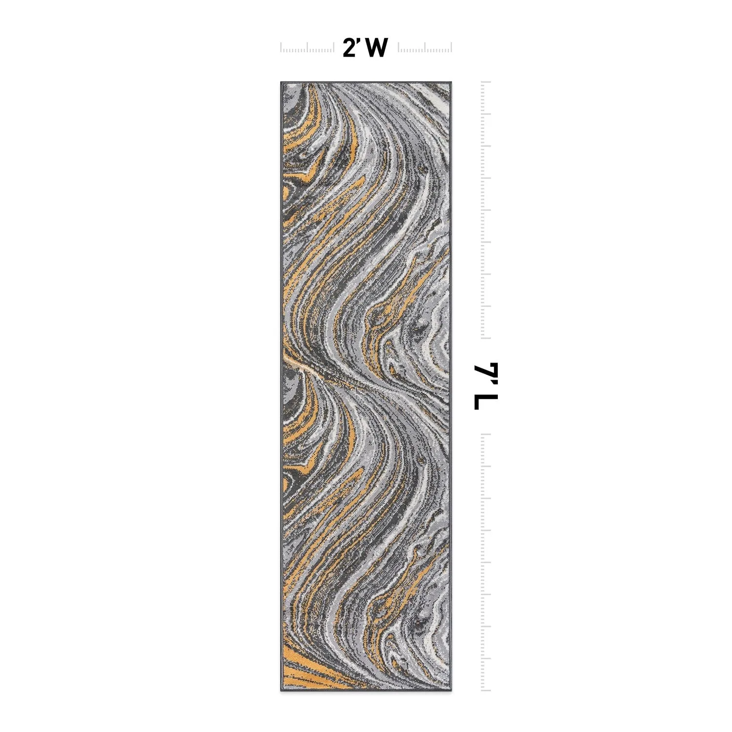 World Rug Gallery Contemporary Abstract Swirl Area Rug