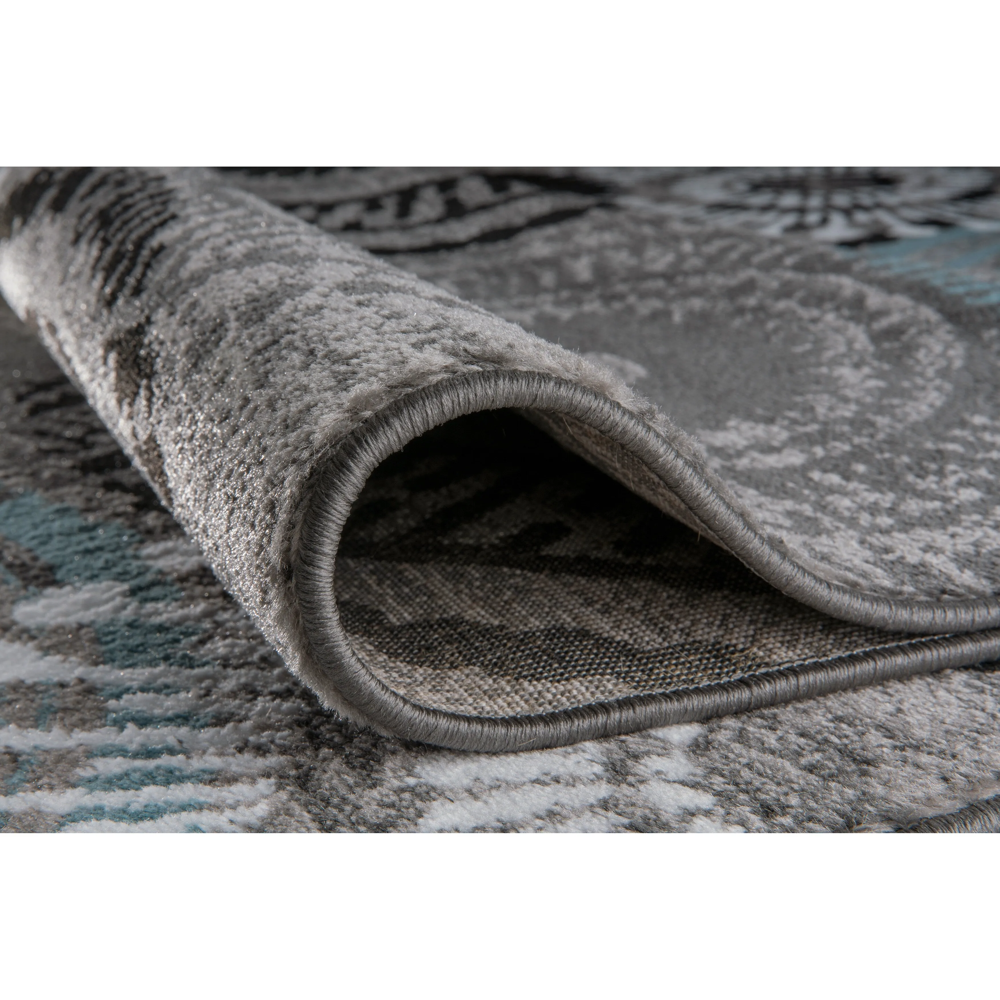 World Rug Gallery Contemporary Circles Area Rug