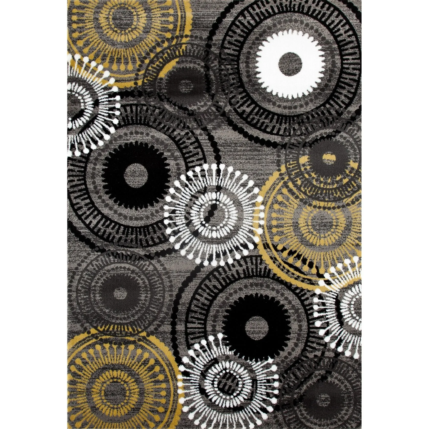 World Rug Gallery Contemporary Circles Area Rug