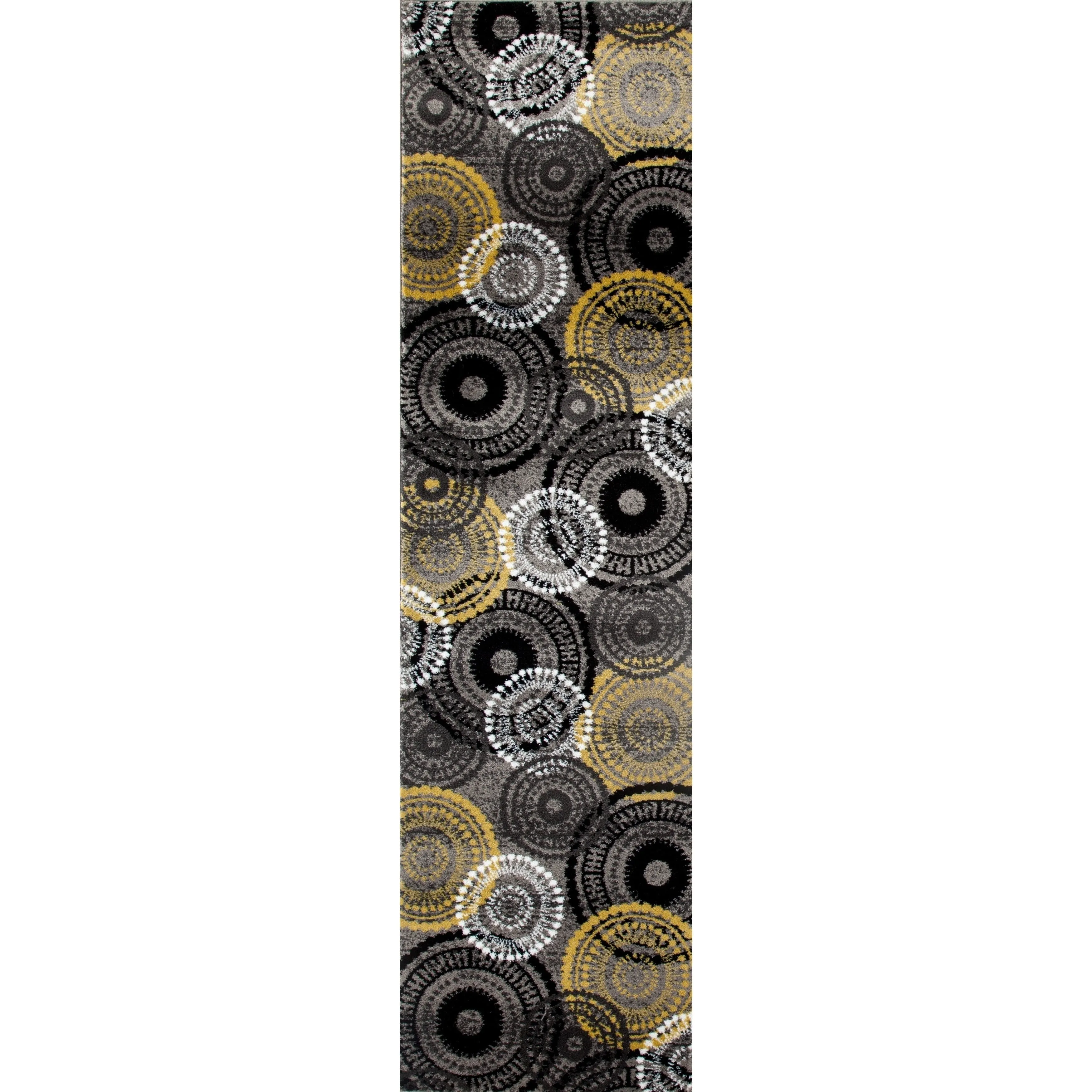 World Rug Gallery Contemporary Circles Area Rug