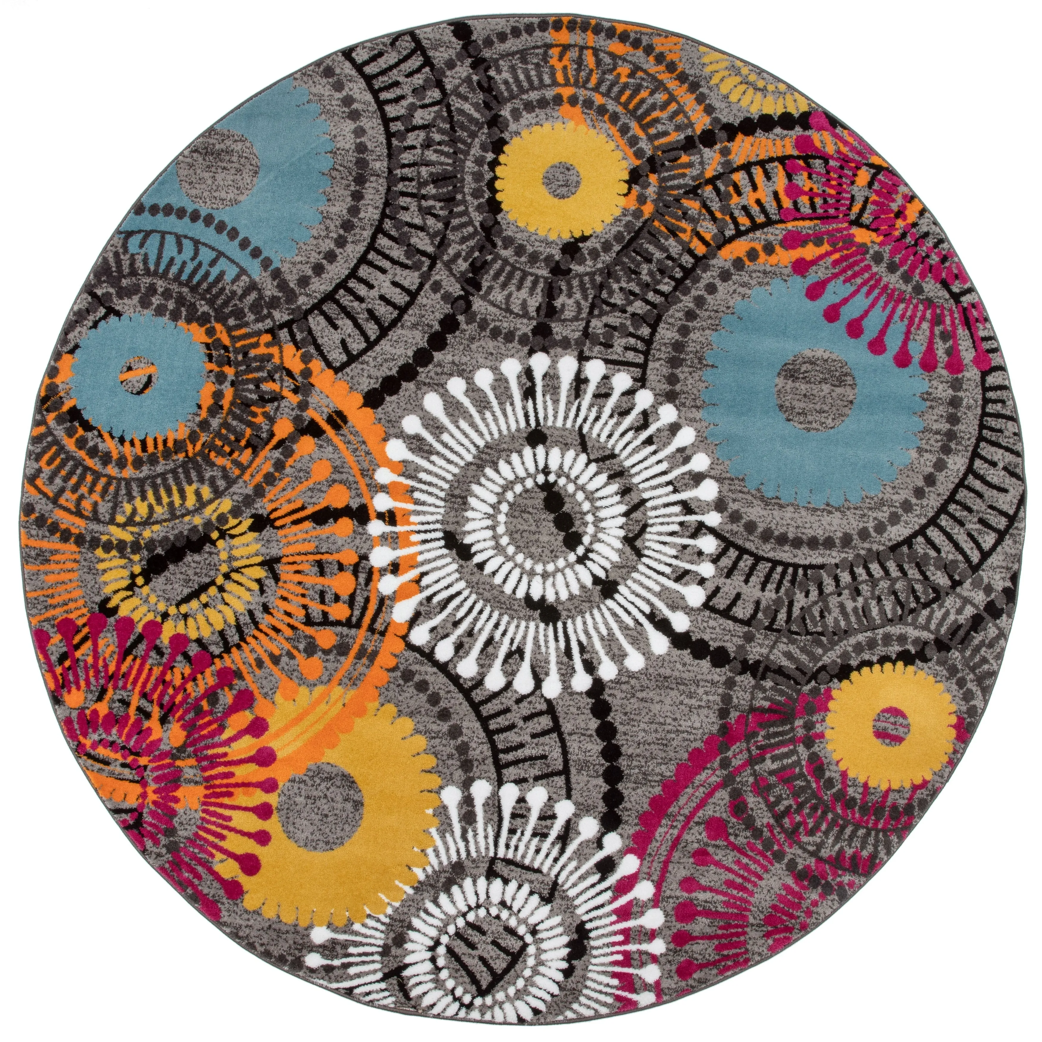 World Rug Gallery Contemporary Circles Area Rug