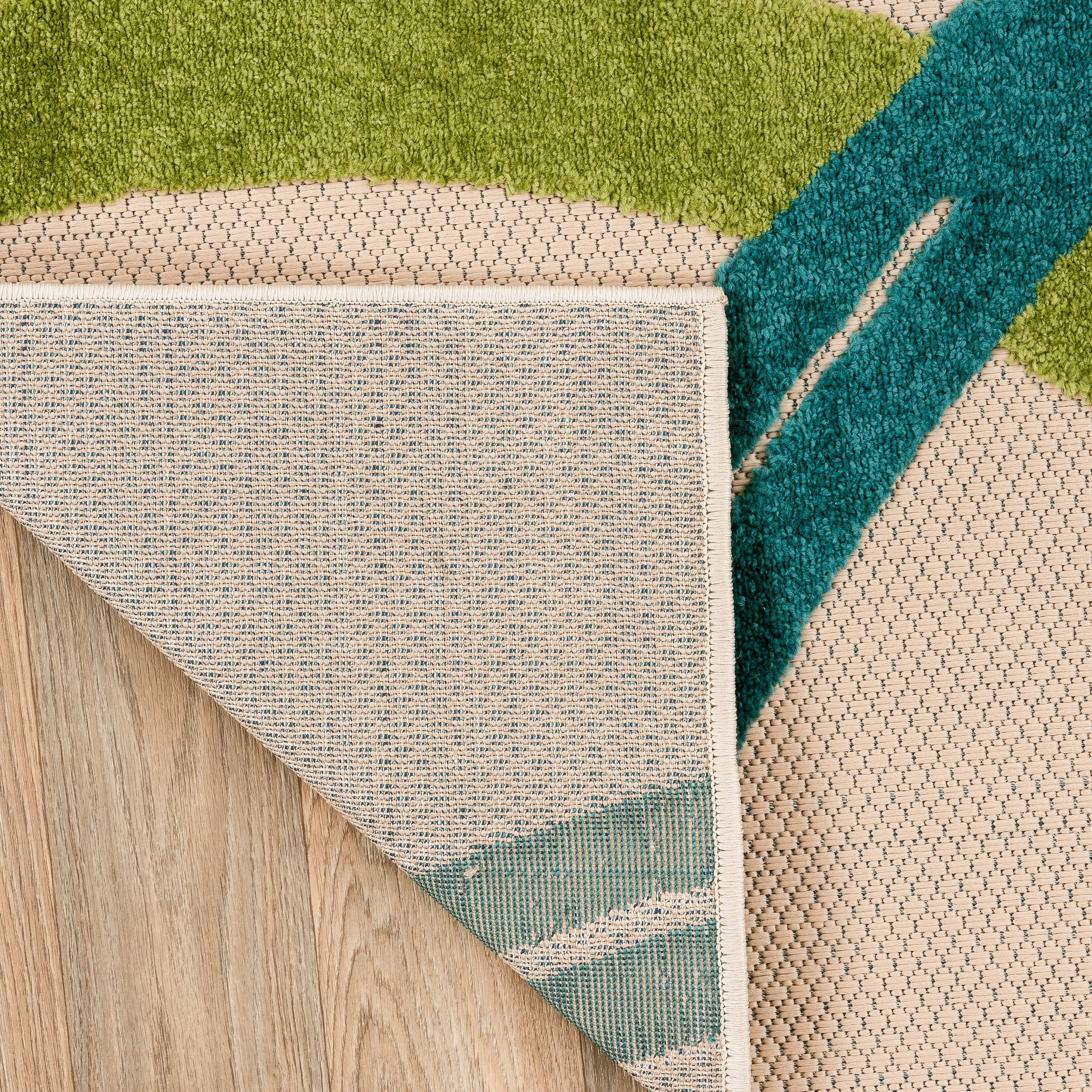 World Rug Gallery Contemporary Circular Indoor/Outdoor Area Rug