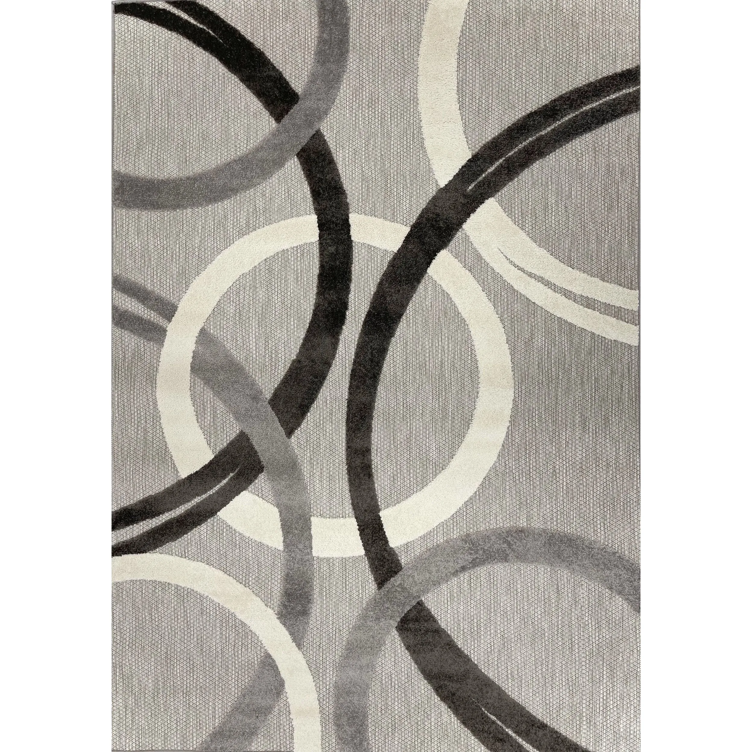 World Rug Gallery Contemporary Circular Indoor/Outdoor Area Rug