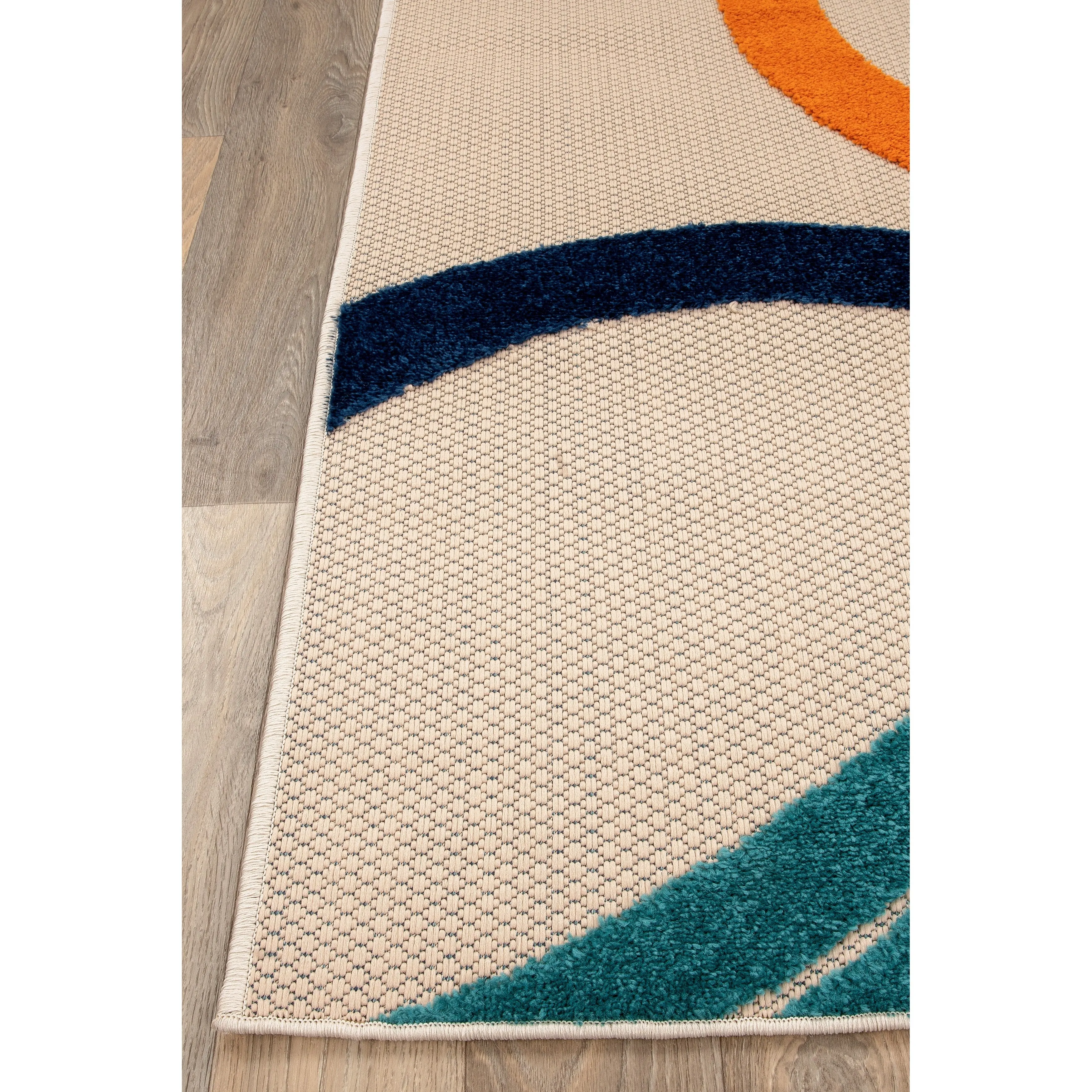 World Rug Gallery Contemporary Circular Indoor/Outdoor Area Rug