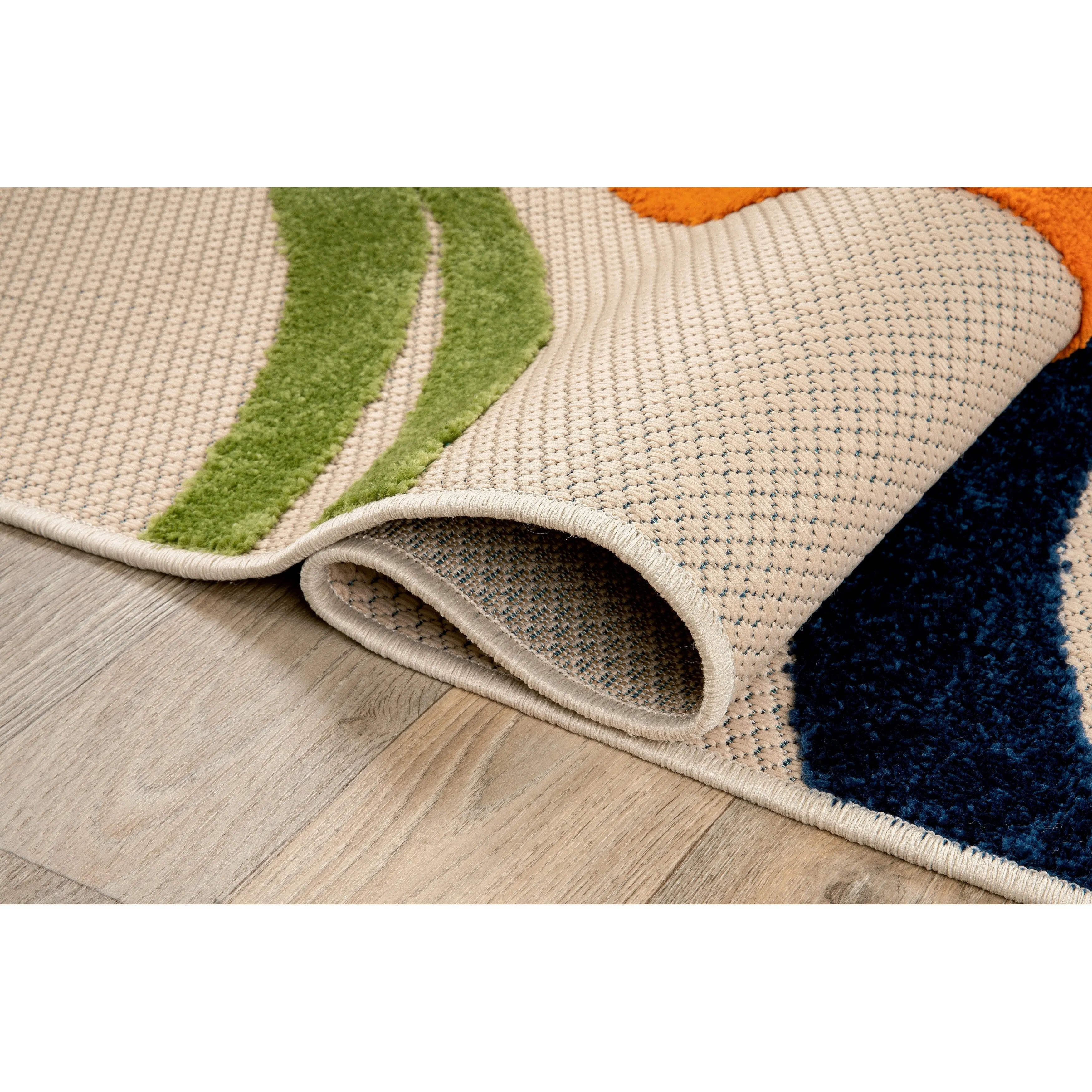 World Rug Gallery Contemporary Circular Indoor/Outdoor Area Rug