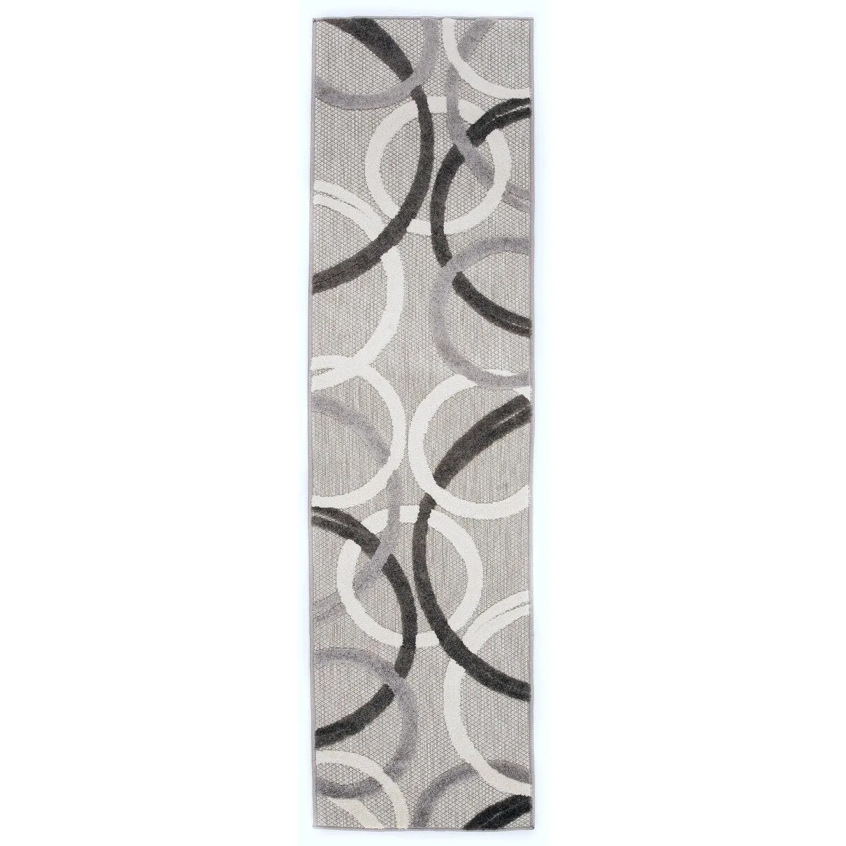 World Rug Gallery Contemporary Circular Indoor/Outdoor Area Rug