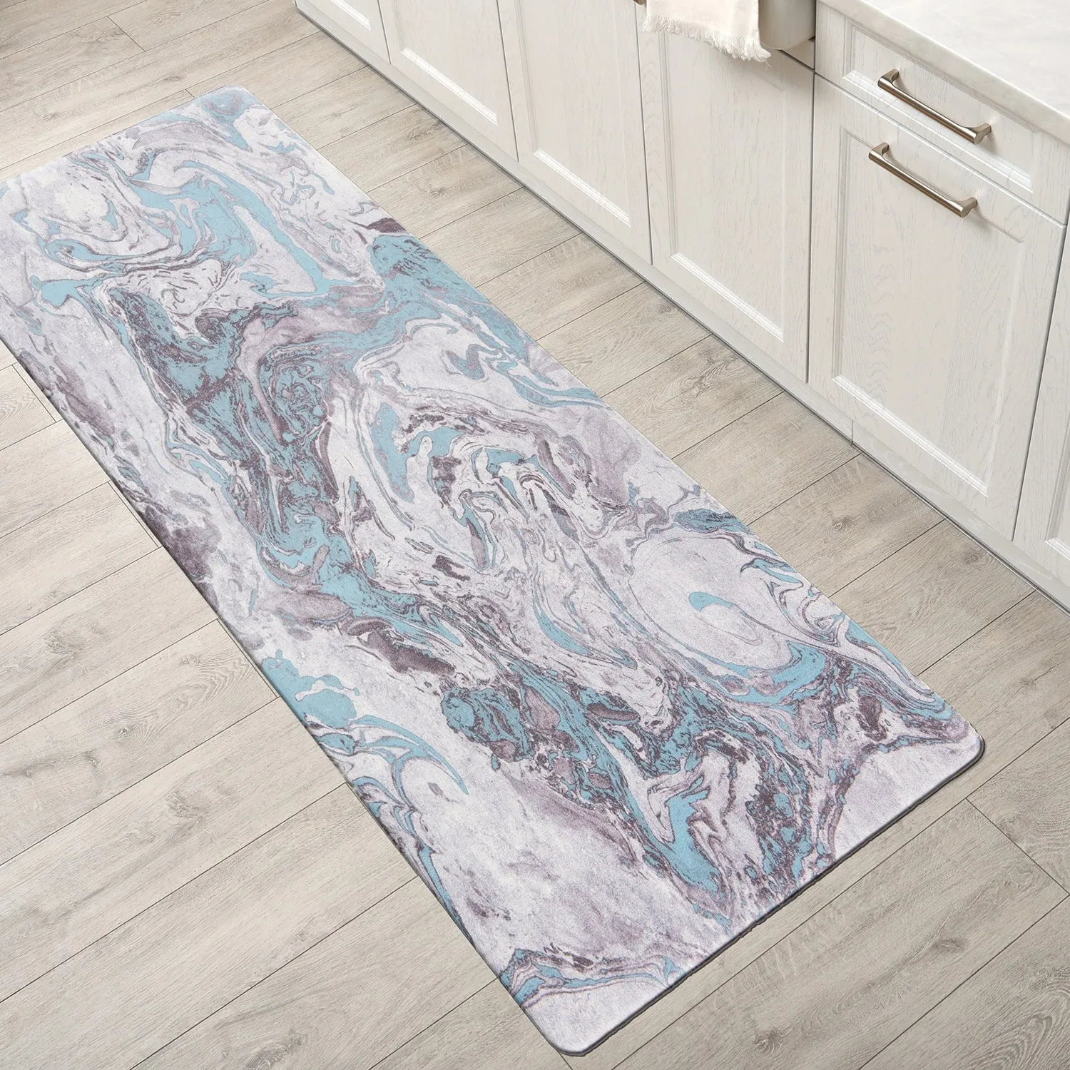 World Rug Gallery Contemporary Marble Anti-Fatigue Standing Mat