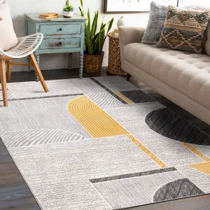 World Rug Gallery Contemporary Modern Abstract Area Rug