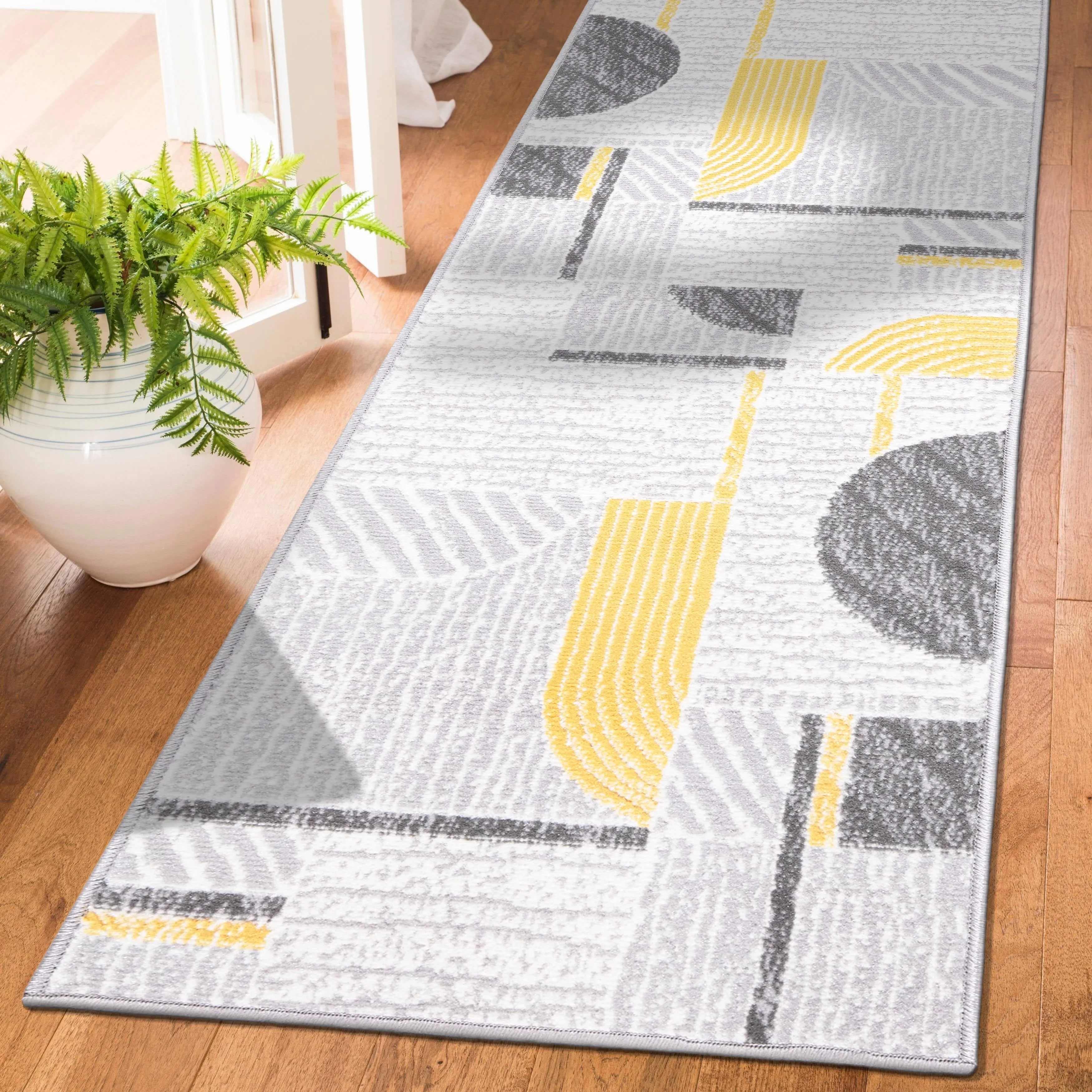 World Rug Gallery Contemporary Modern Abstract Area Rug