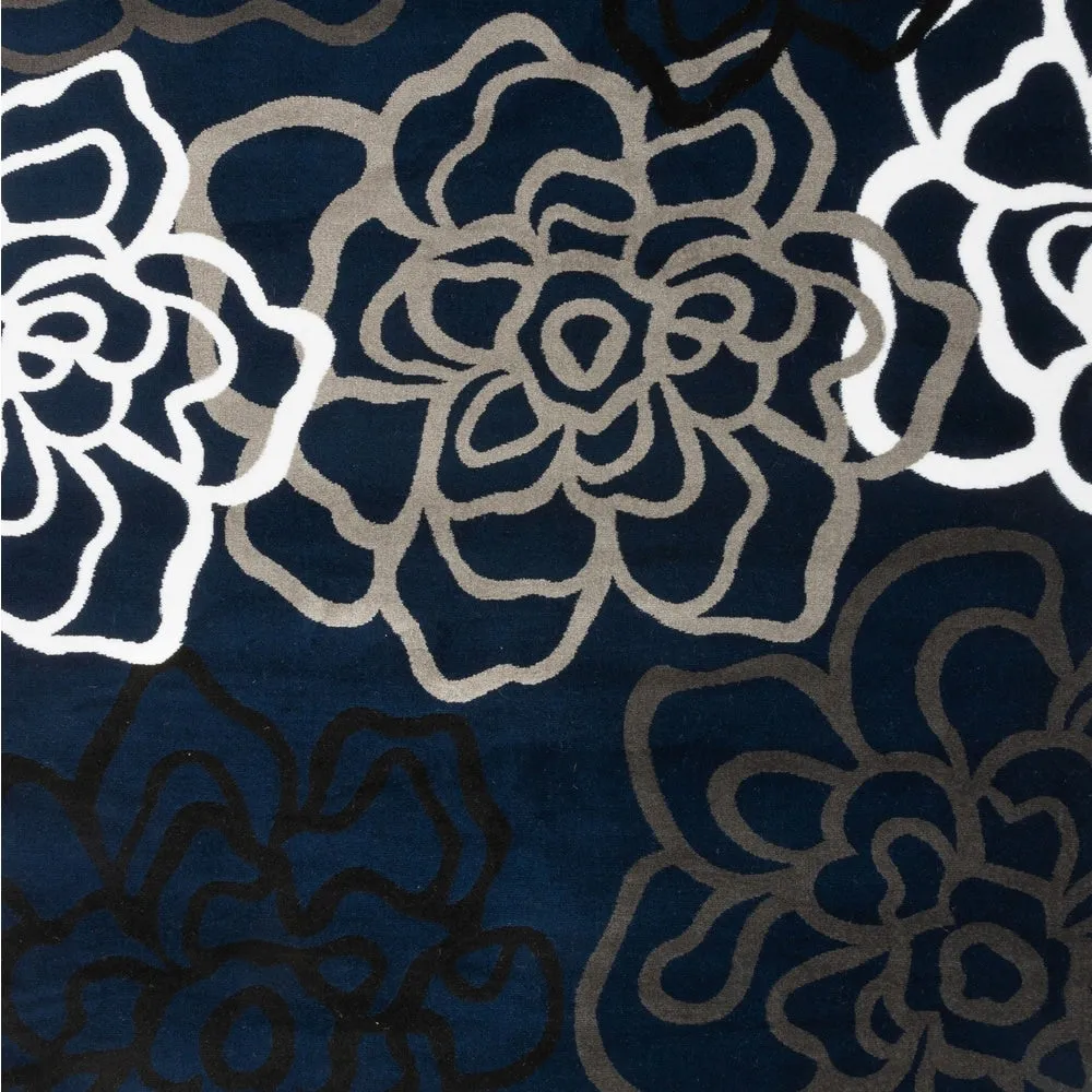 World Rug Gallery Contemporary Modern Floral Flowers Area Rug