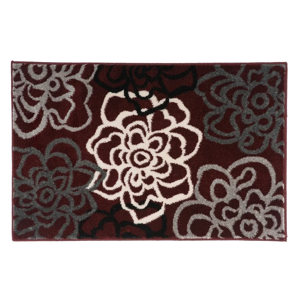 World Rug Gallery Contemporary Modern Floral Flowers Area Rug