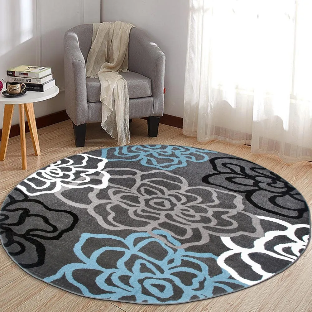 World Rug Gallery Contemporary Modern Floral Flowers Area Rug