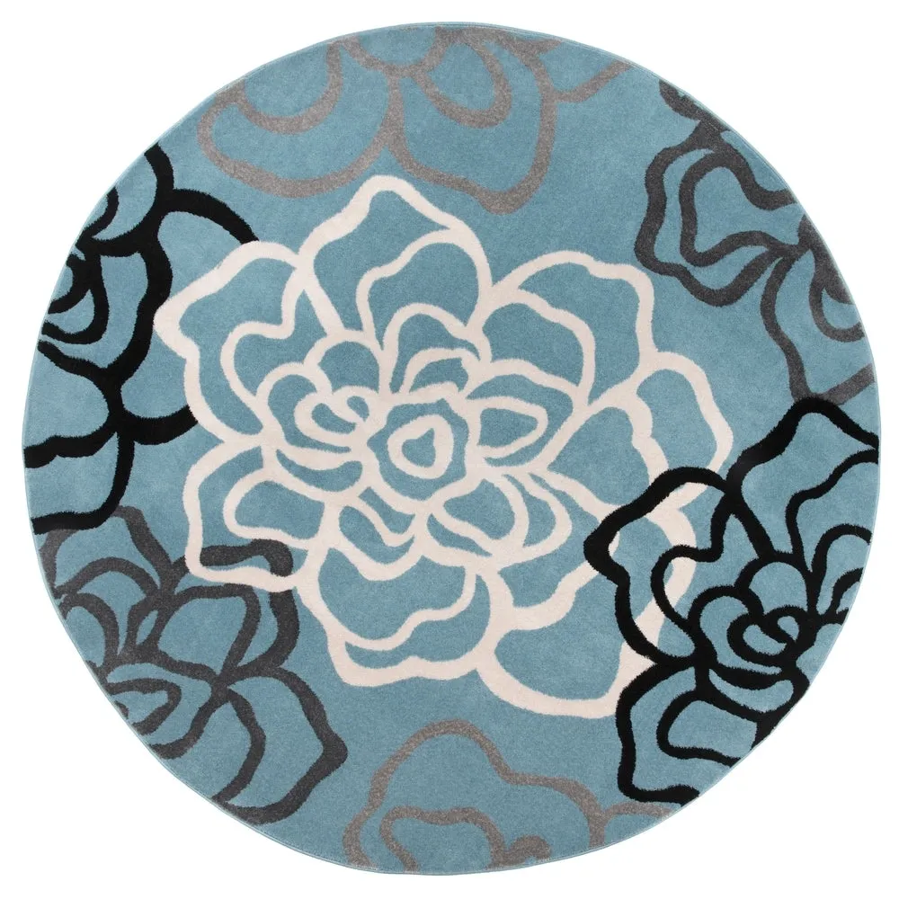 World Rug Gallery Contemporary Modern Floral Flowers Area Rug