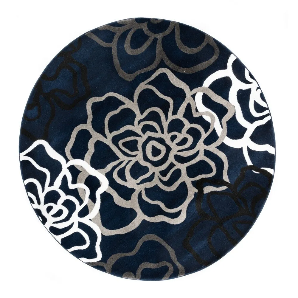 World Rug Gallery Contemporary Modern Floral Flowers Area Rug