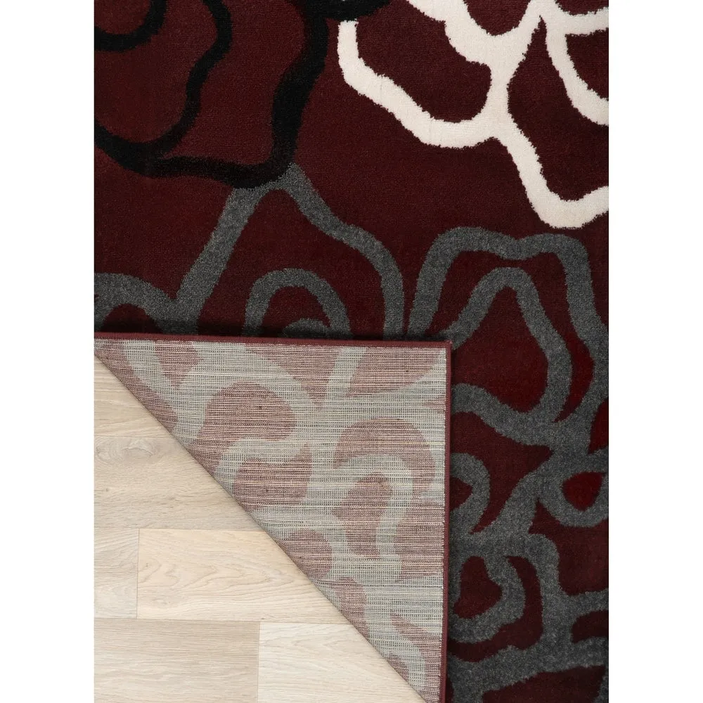 World Rug Gallery Contemporary Modern Floral Flowers Area Rug
