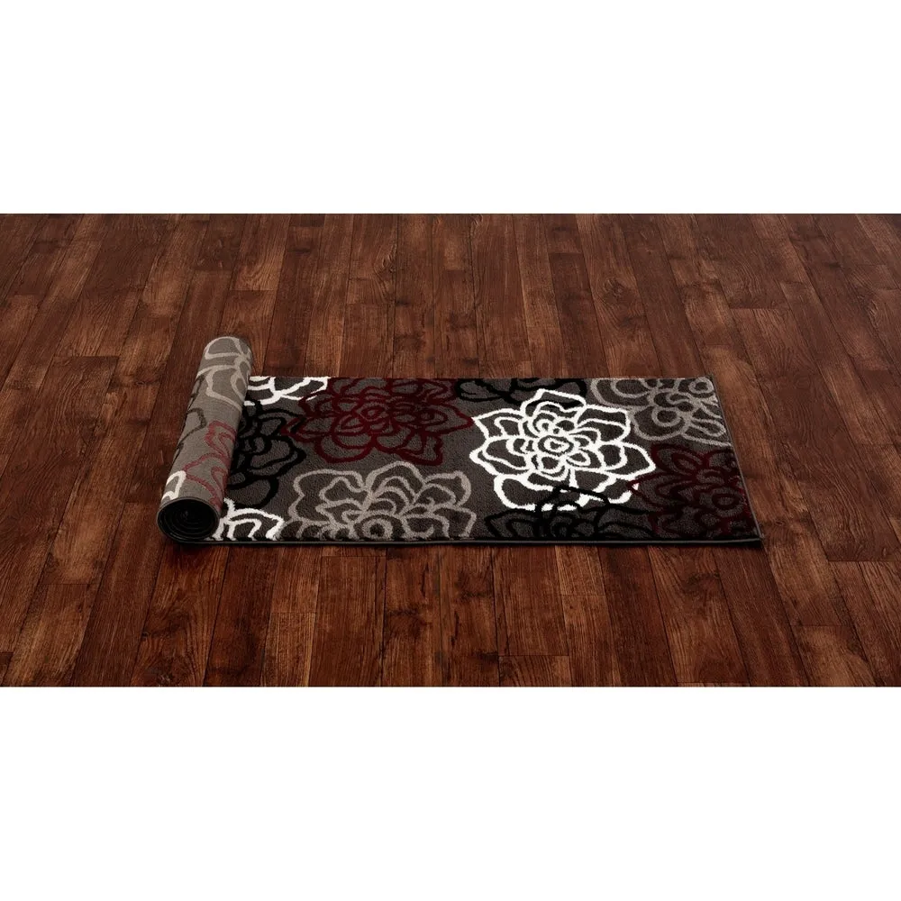 World Rug Gallery Contemporary Modern Floral Flowers Area Rug