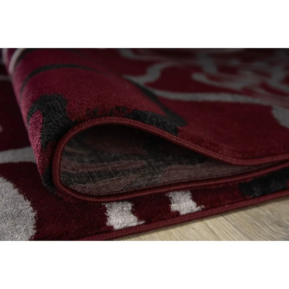World Rug Gallery Contemporary Modern Floral Flowers Area Rug