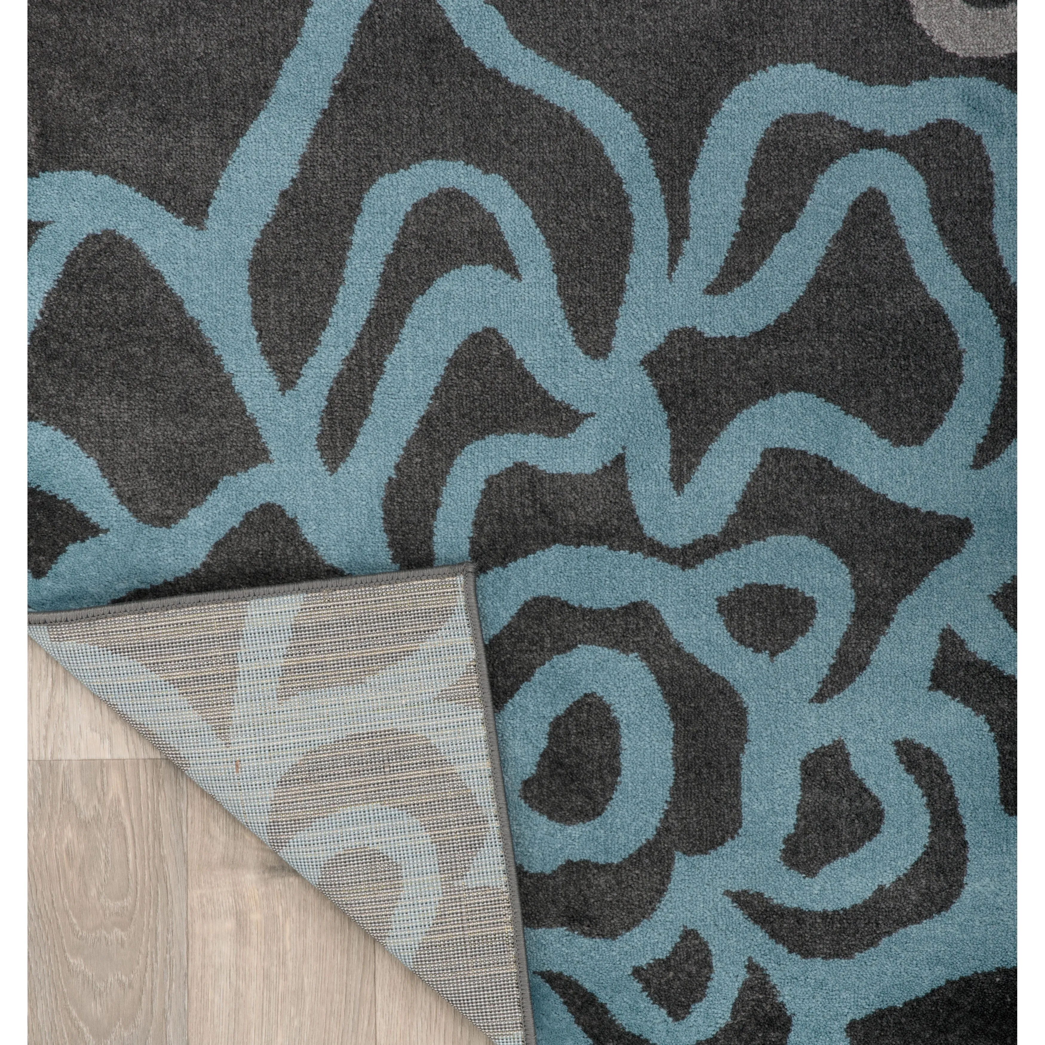 World Rug Gallery Contemporary Modern Floral Flowers Area Rug