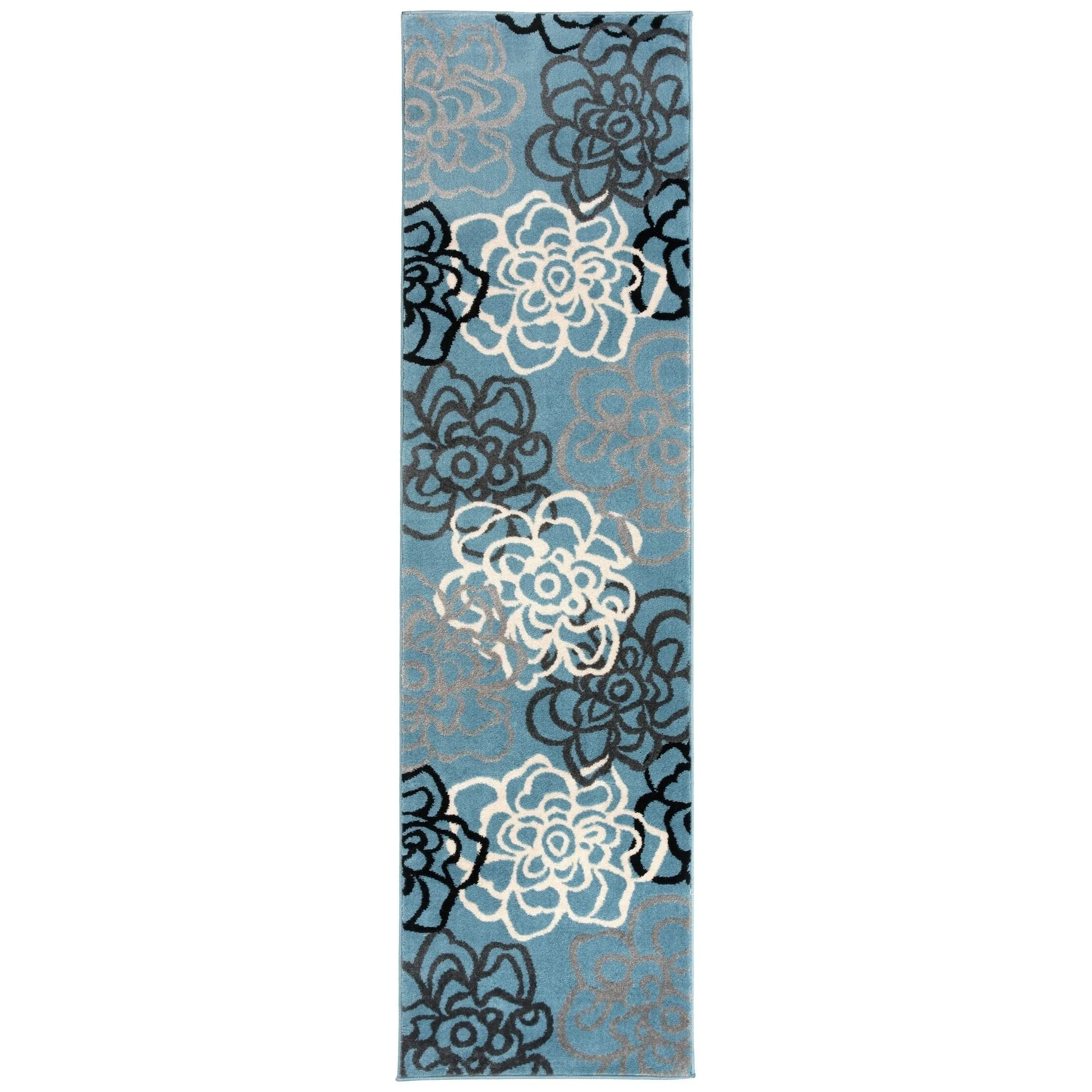 World Rug Gallery Contemporary Modern Floral Flowers Area Rug