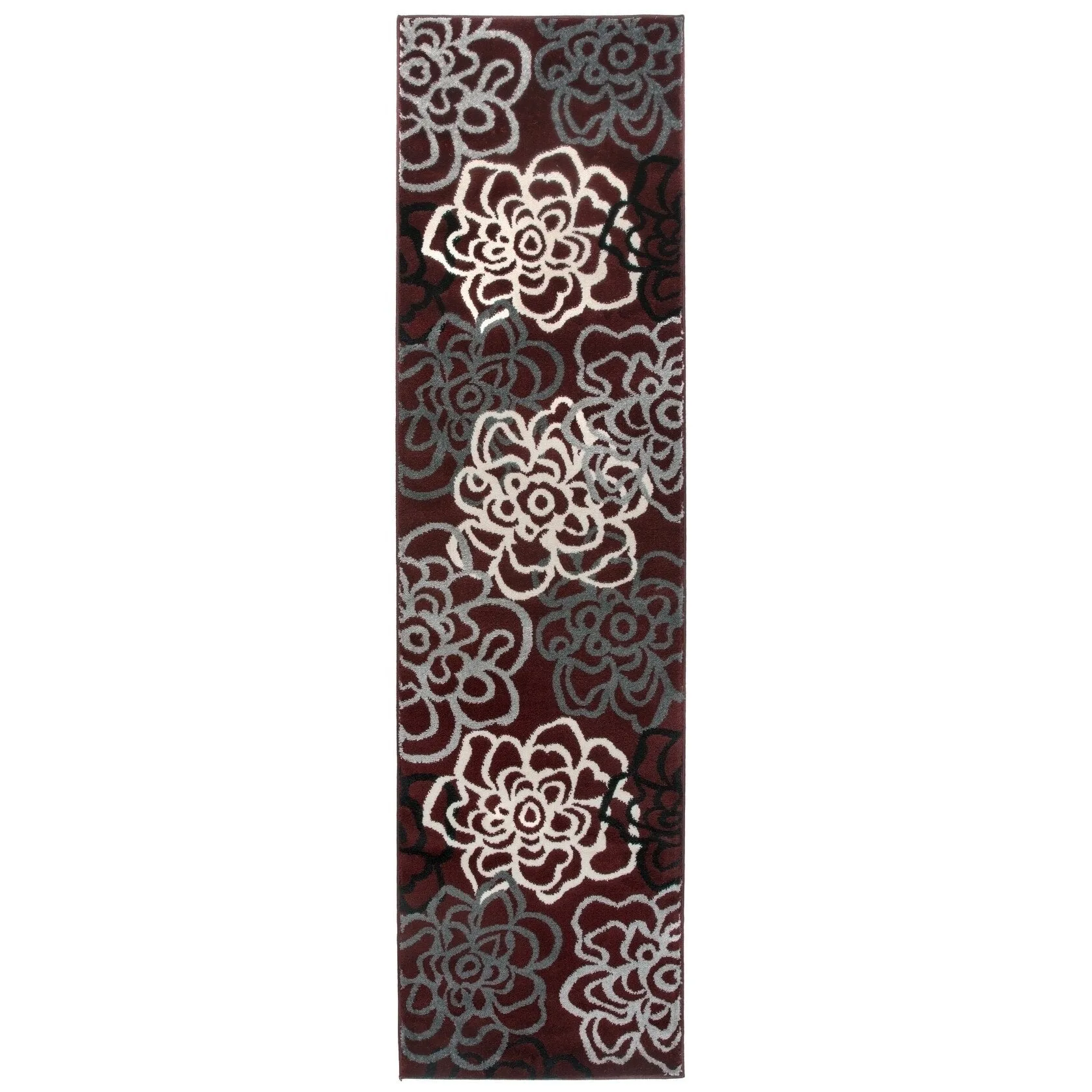World Rug Gallery Contemporary Modern Floral Flowers Area Rug