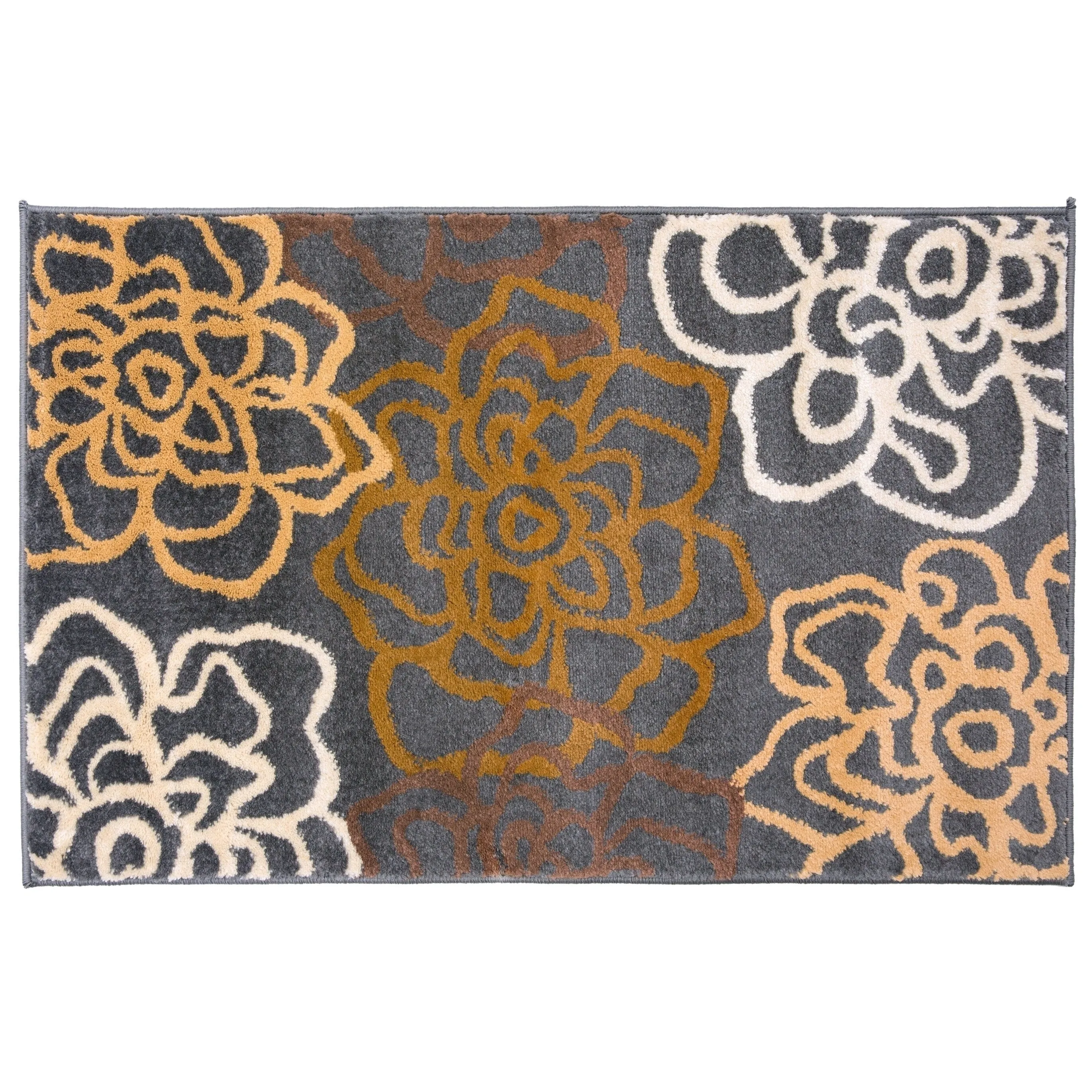 World Rug Gallery Contemporary Modern Floral Flowers Area Rug