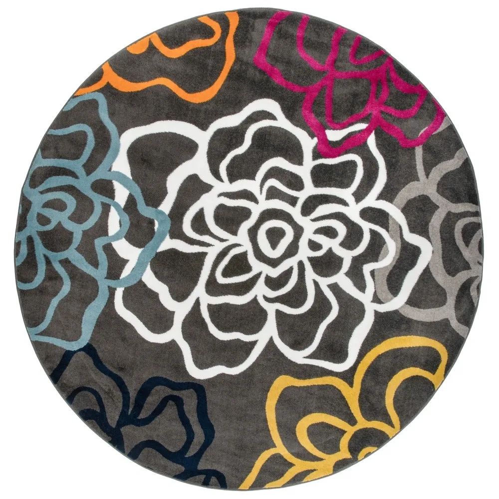 World Rug Gallery Contemporary Modern Floral Flowers Area Rug