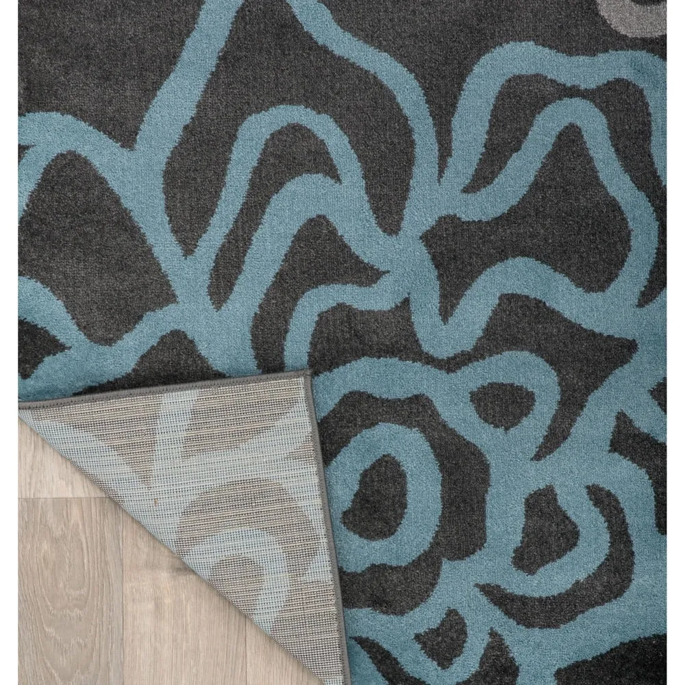 World Rug Gallery Contemporary Modern Floral Flowers Area Rug