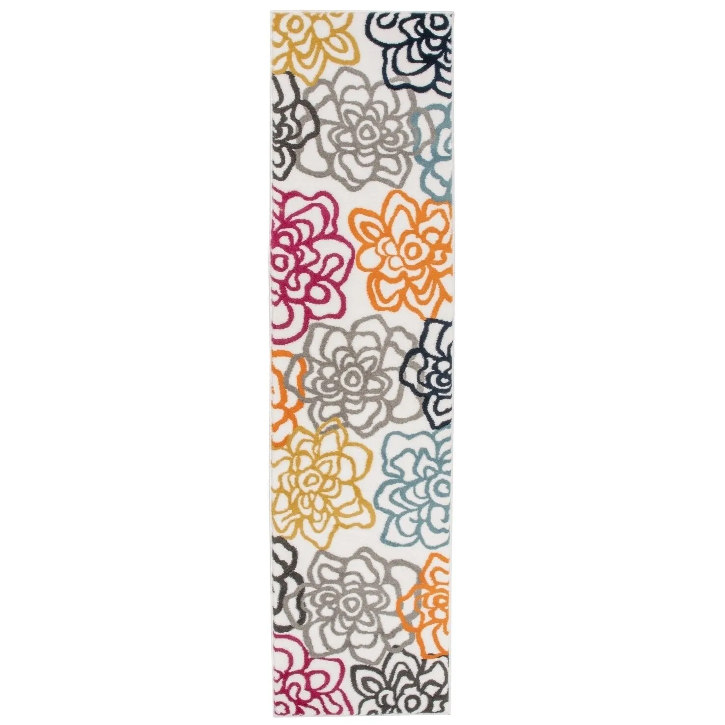 World Rug Gallery Contemporary Modern Floral Flowers Area Rug