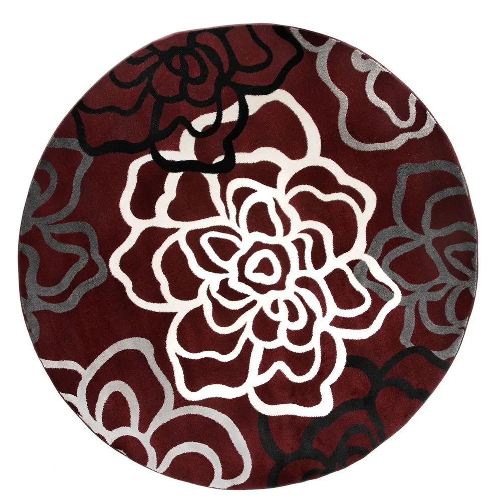 World Rug Gallery Contemporary Modern Floral Flowers Area Rug